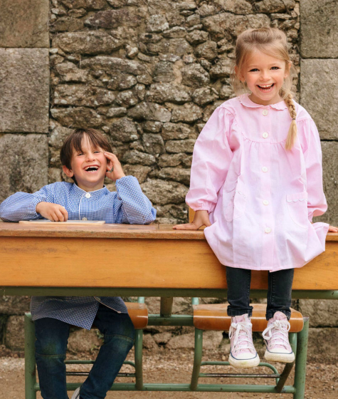 Tabliers d'école pour fille et garçon