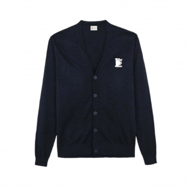 Gilet, marine, brodé au logo de votre école
