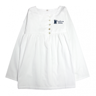 Blouse fille, brodée au logo de votre école