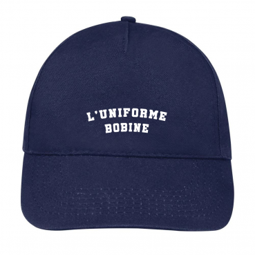 Casquette, marine, brodée au logo de votre école
