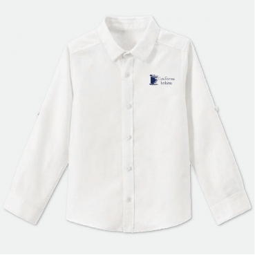 Chemise garçon, brodé au logo de votre établissement