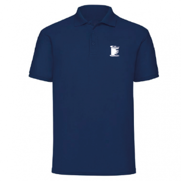Polo mixte, manches courtes, marine, brodé au logo de votre école