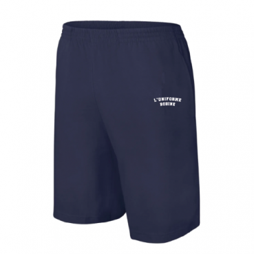 Short, marine, brodé ou sérigraphié au logo de votre établissement