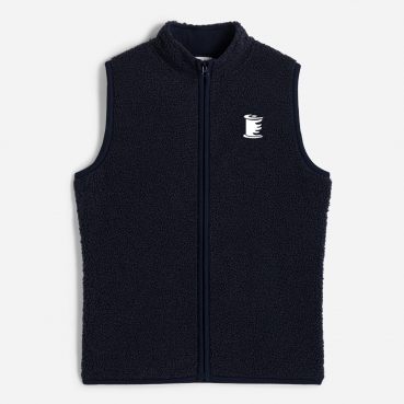 Veste sans manches zippée marine uniforme