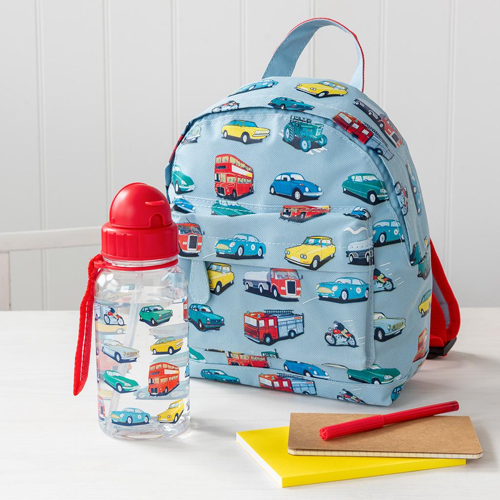 Sac ?� dos maternelle motif Road trip - Le Tablier Bobine