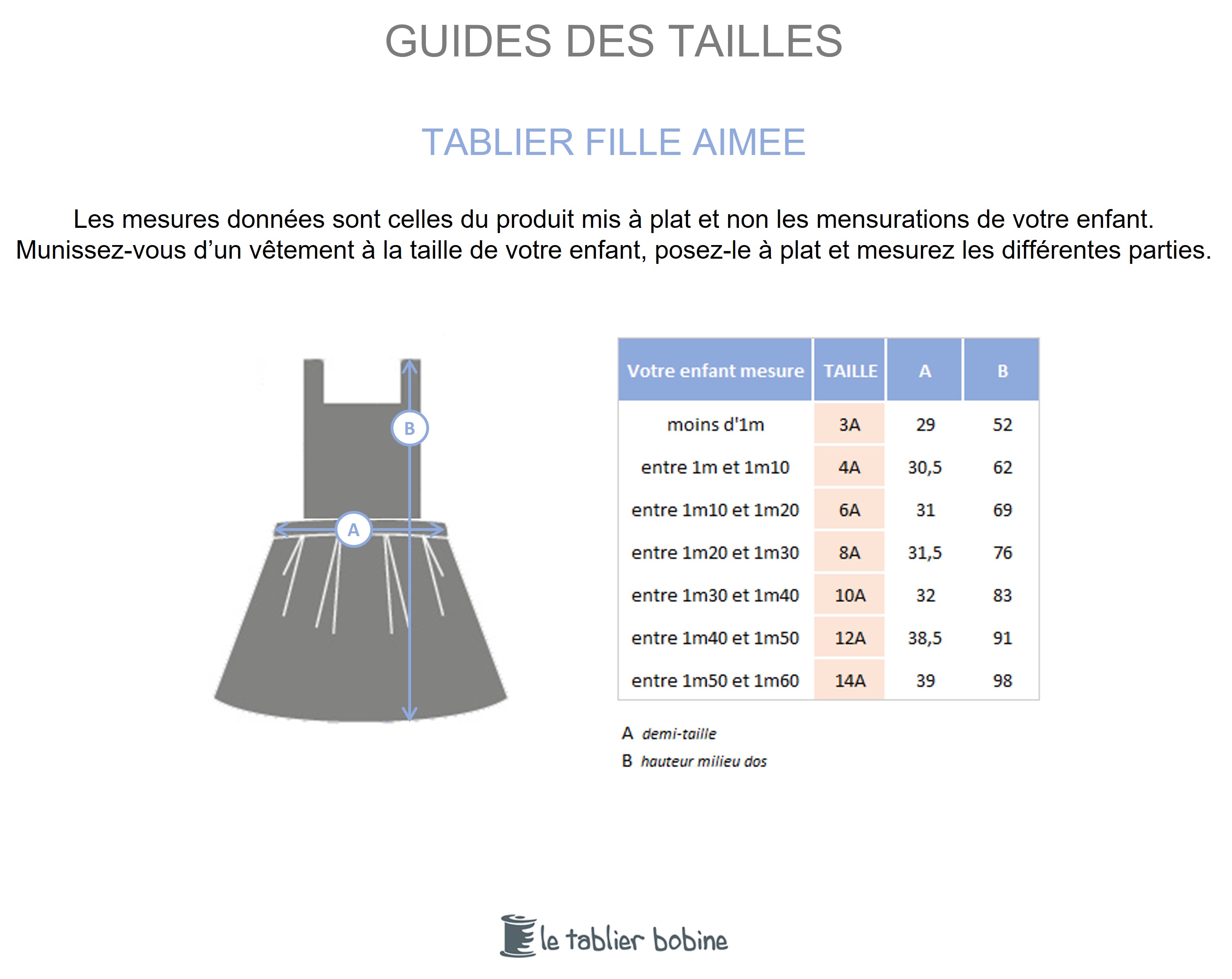 Guide des tailles