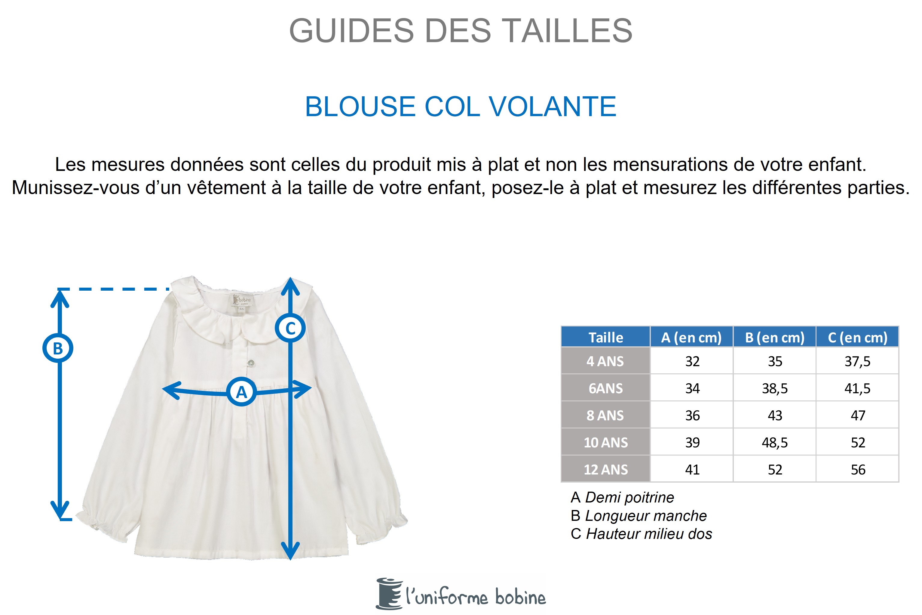 Guide des tailles