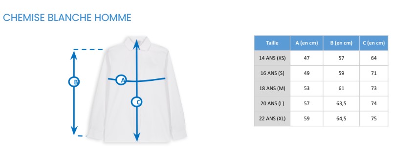 Guide des tailles