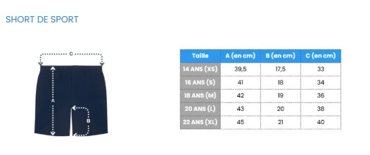 Guide des tailles