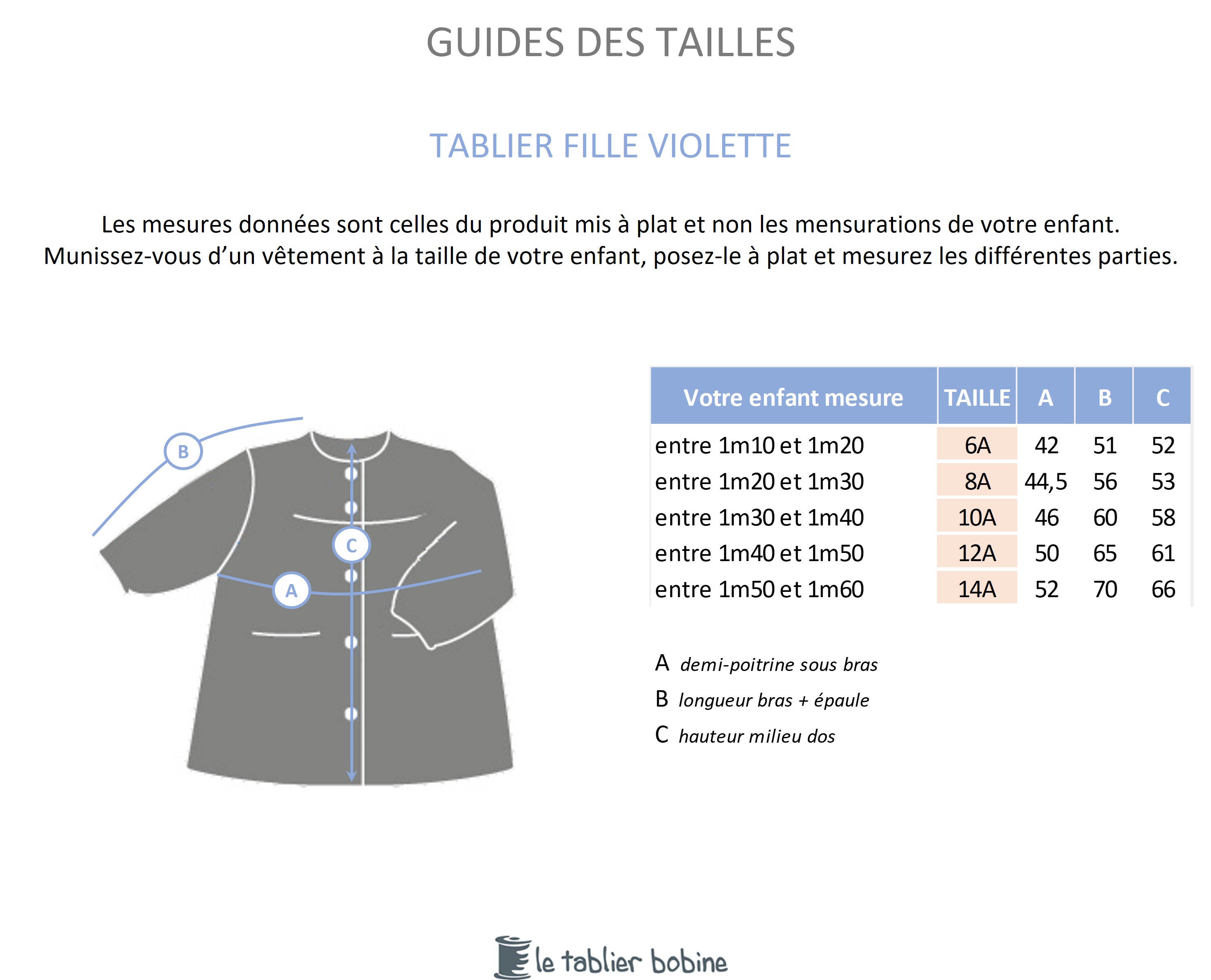 Guide des tailles