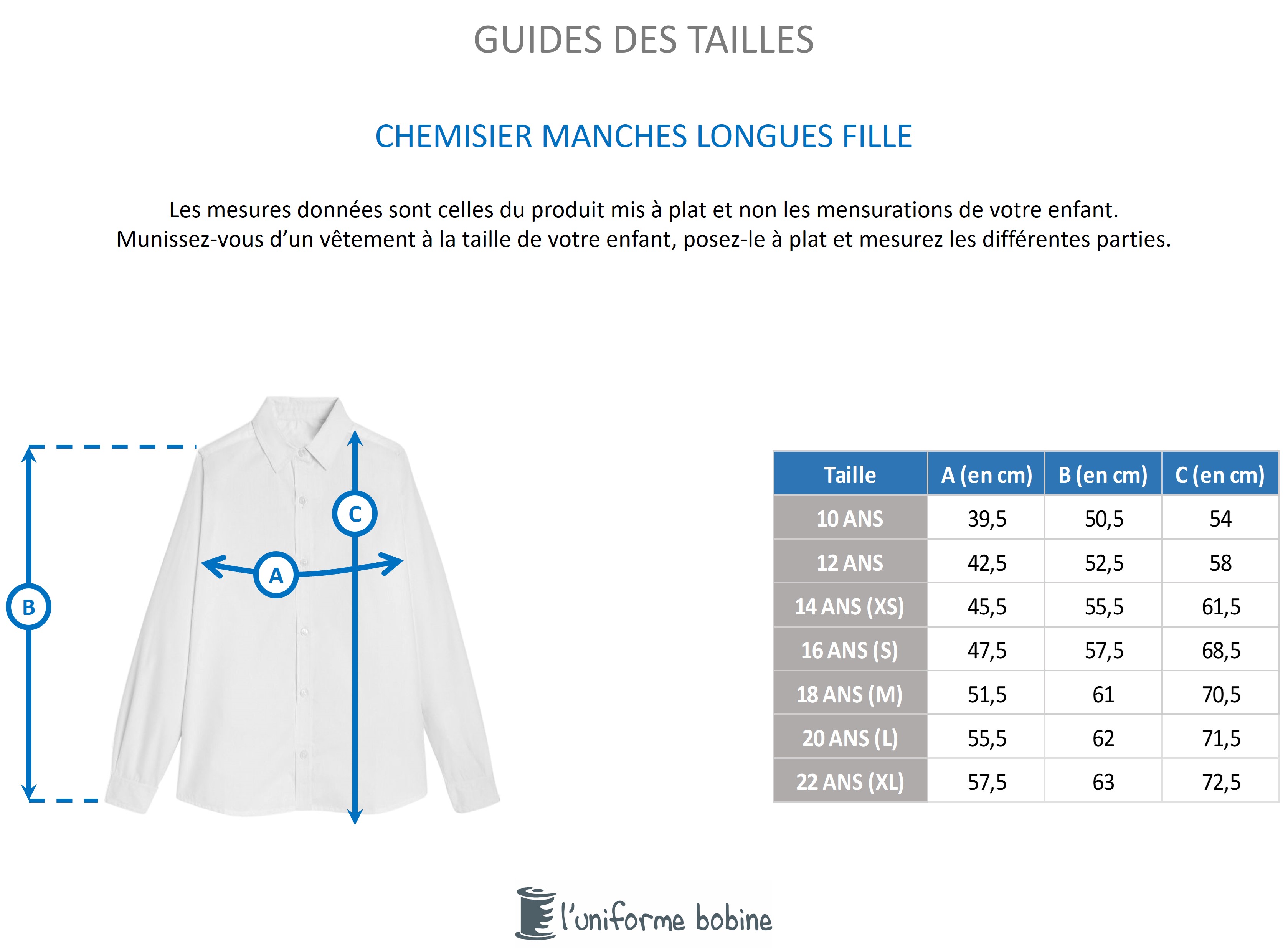 Guide des tailles