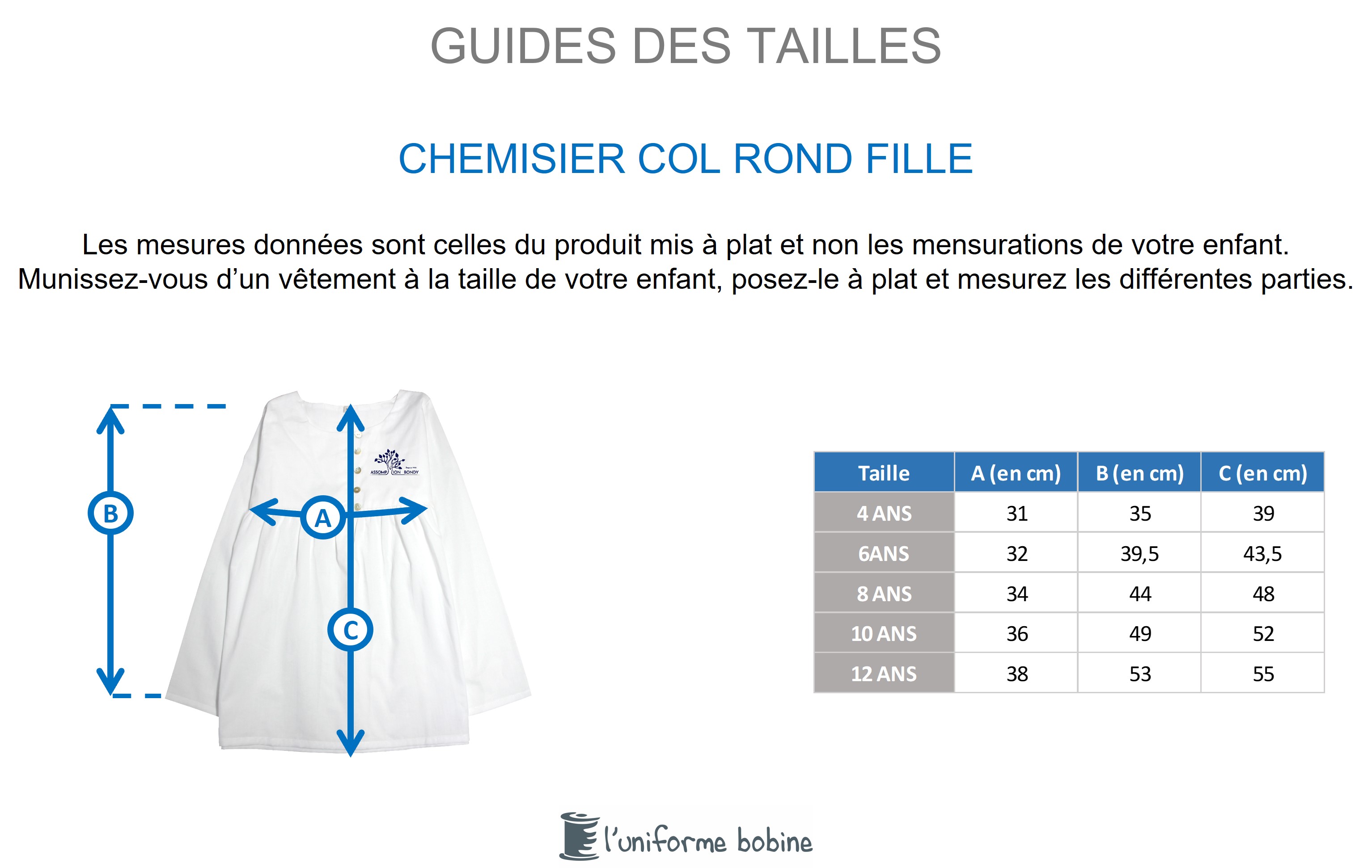 Guide des tailles