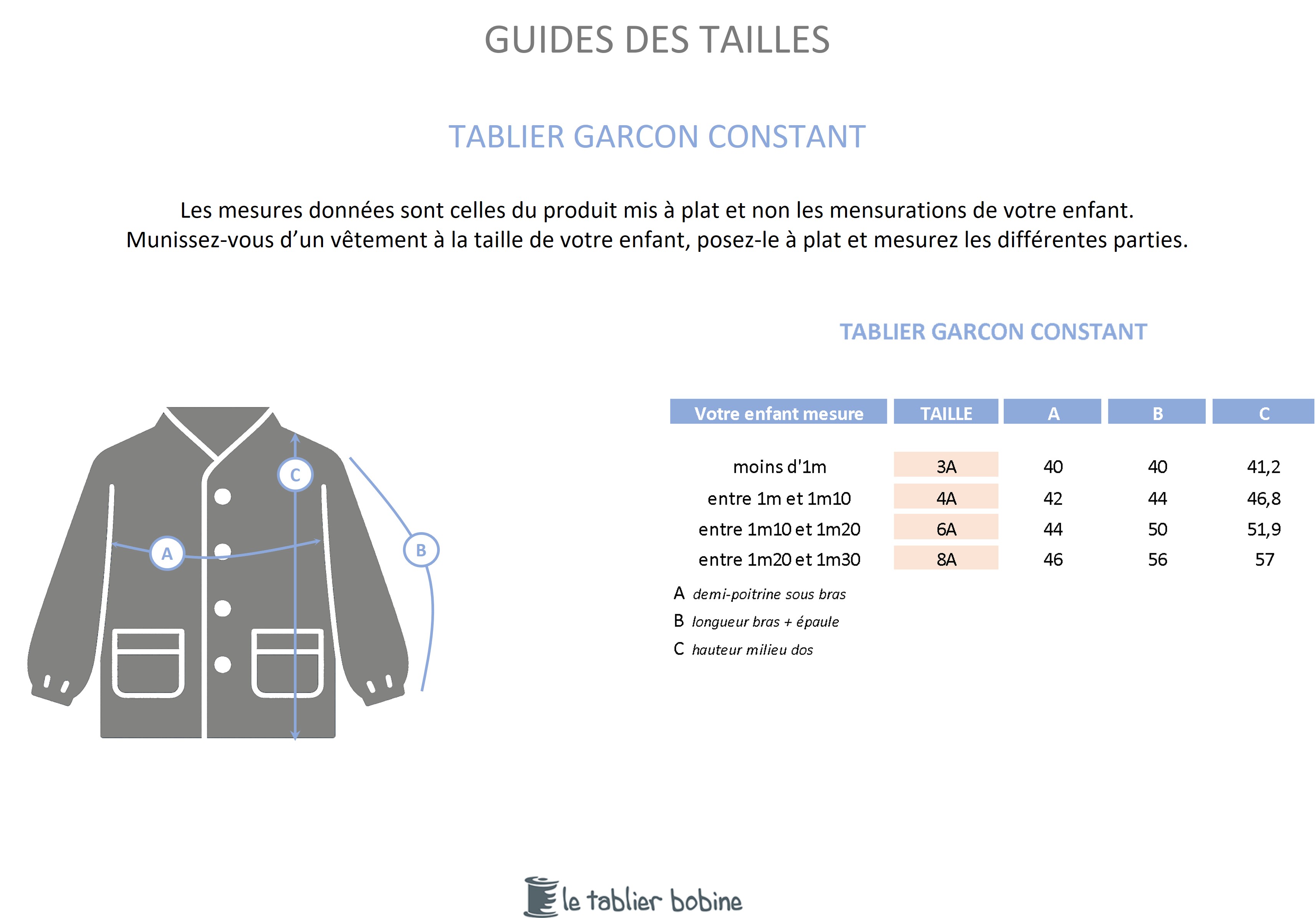 Guide des tailles