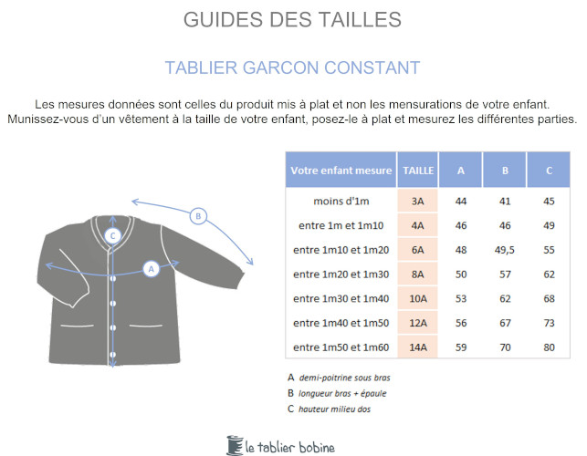Guide des tailles