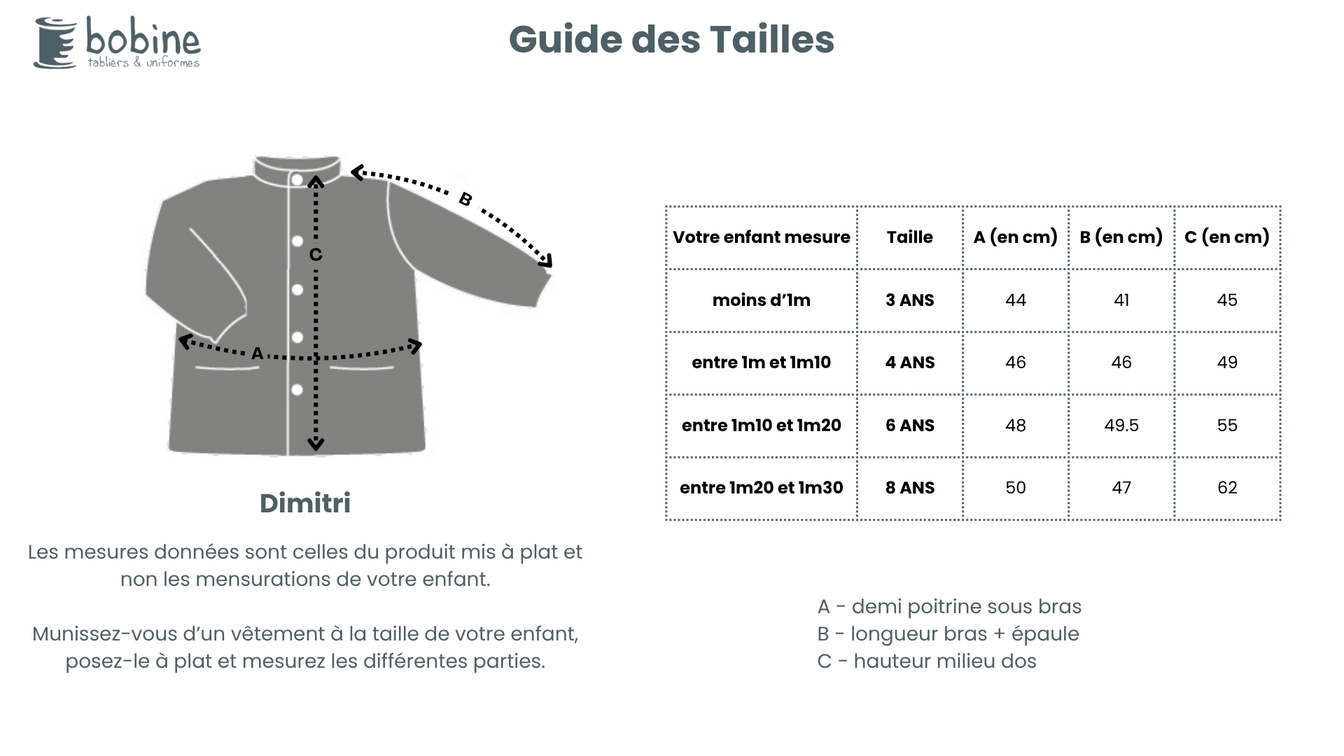 Guide des tailles