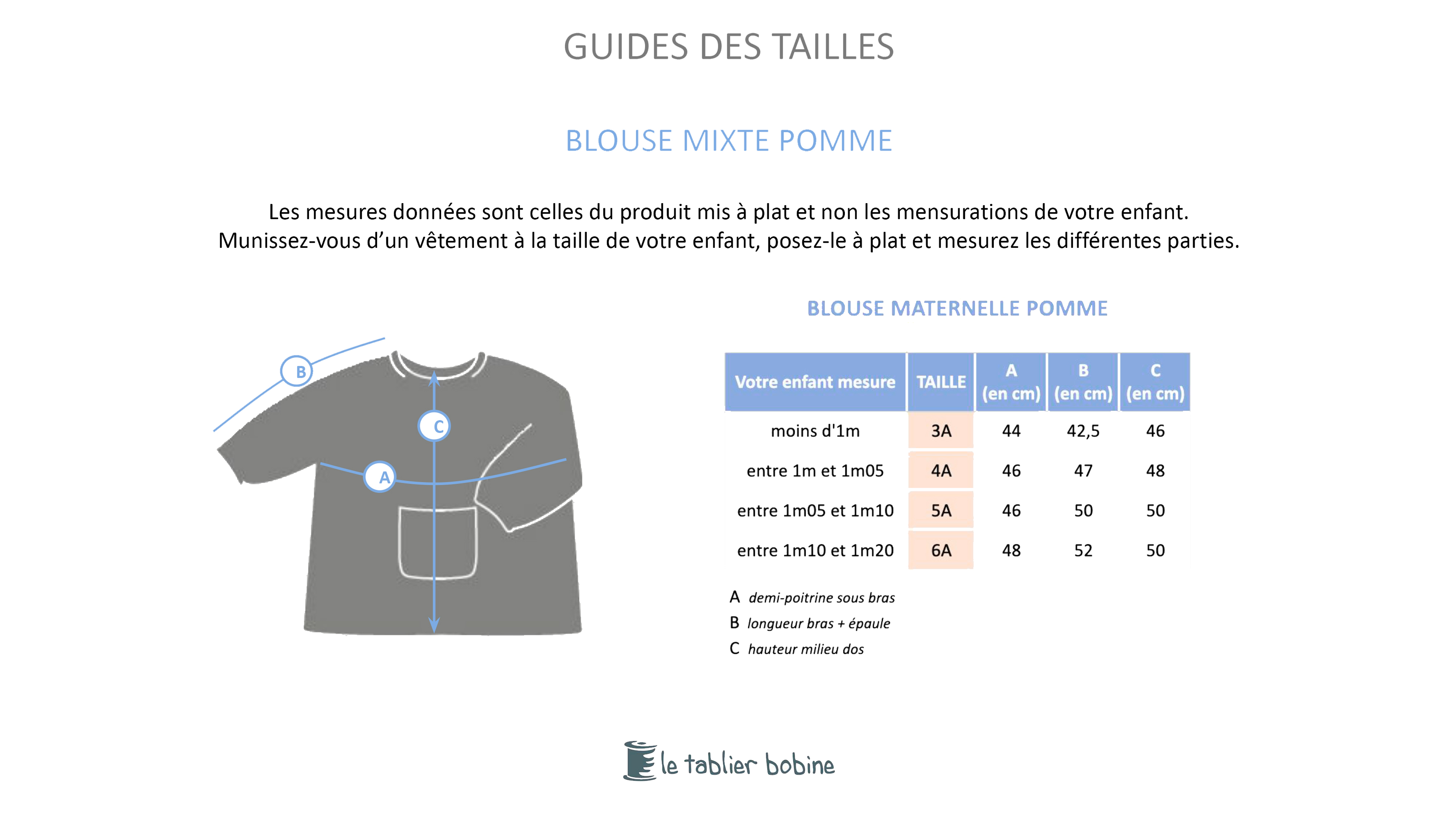 Guide des tailles