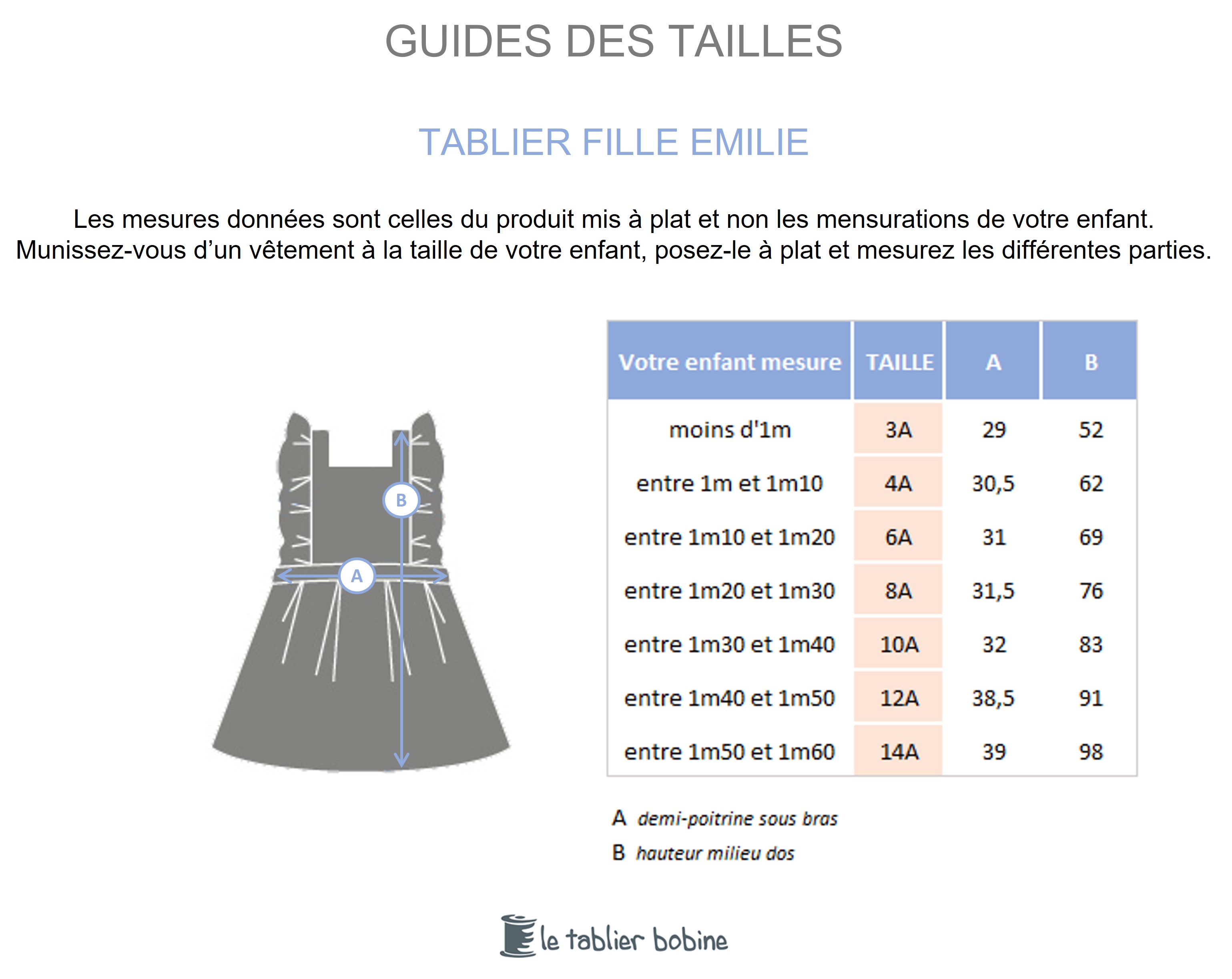 Guide des tailles