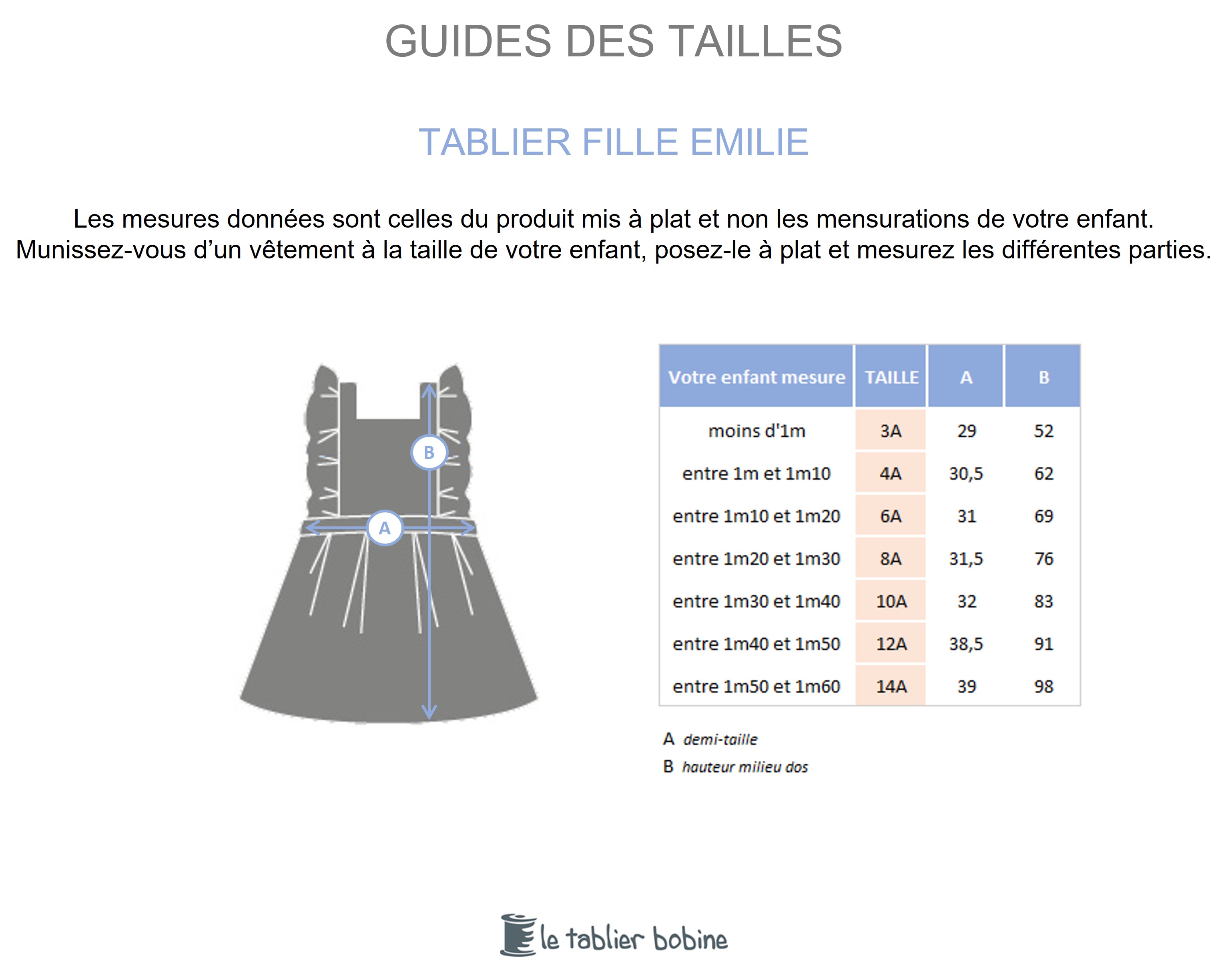 Guide des tailles