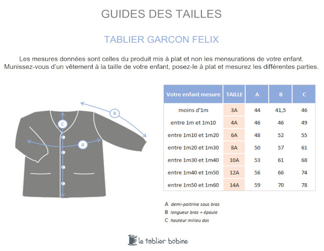 Guide des tailles