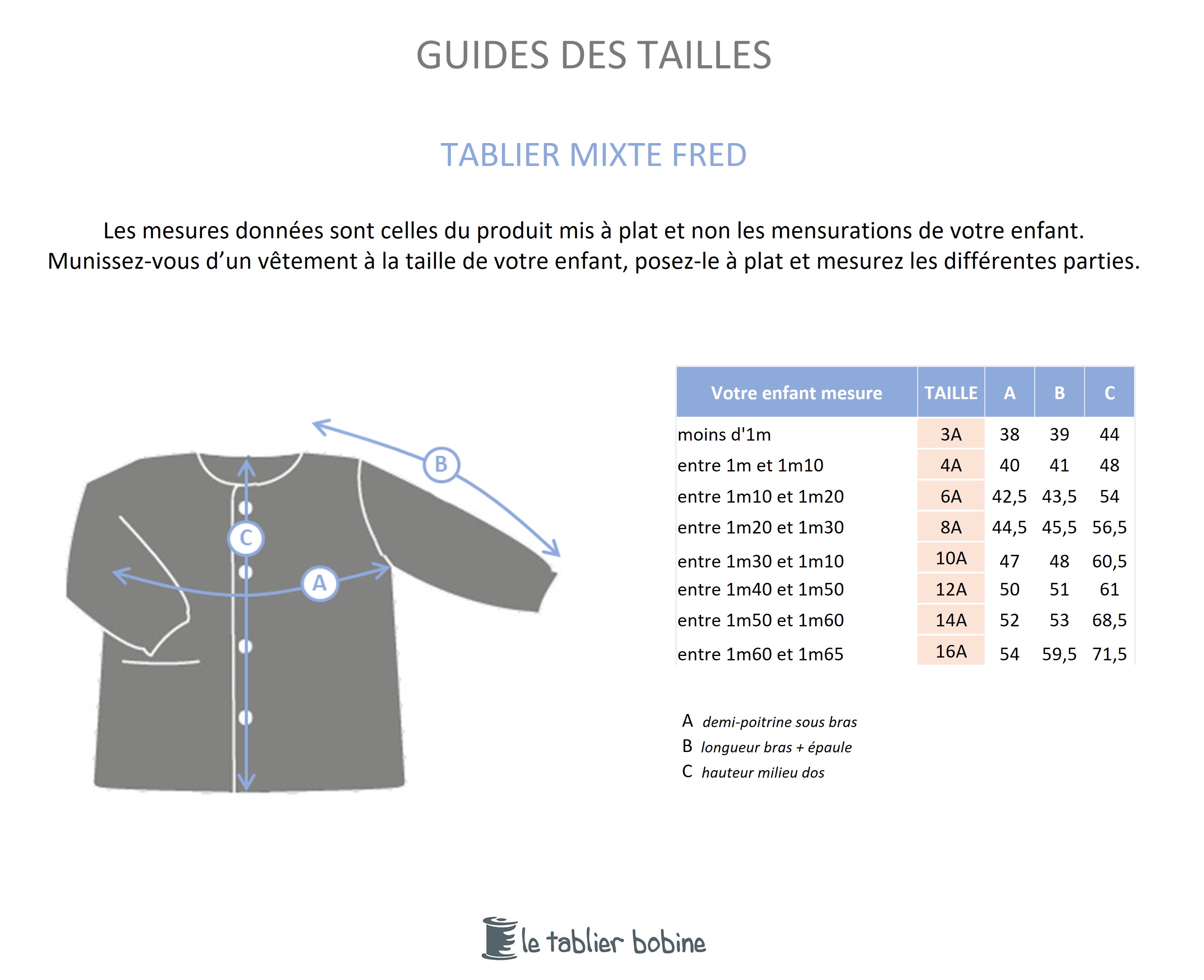 Guide des tailles