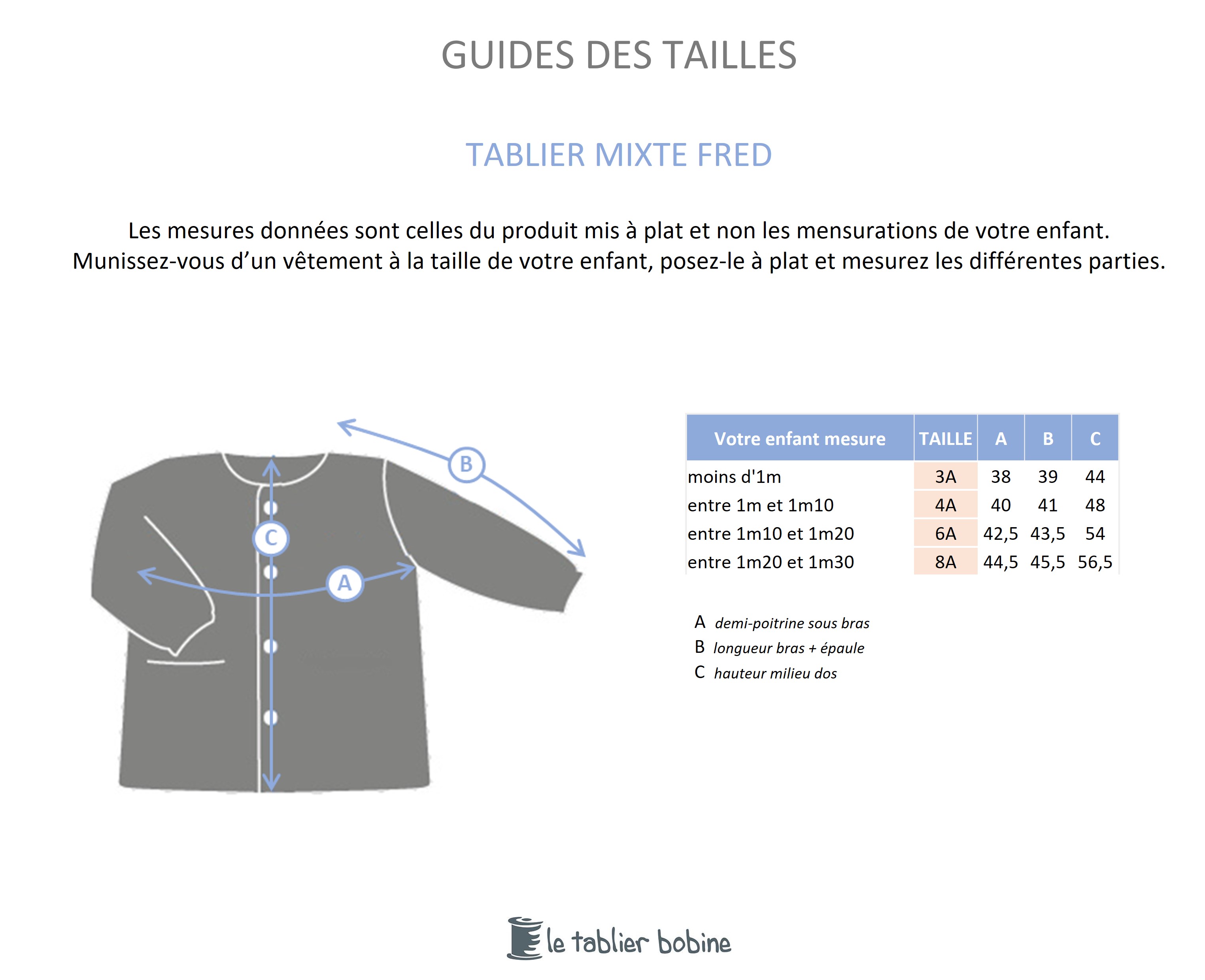 Guide des tailles