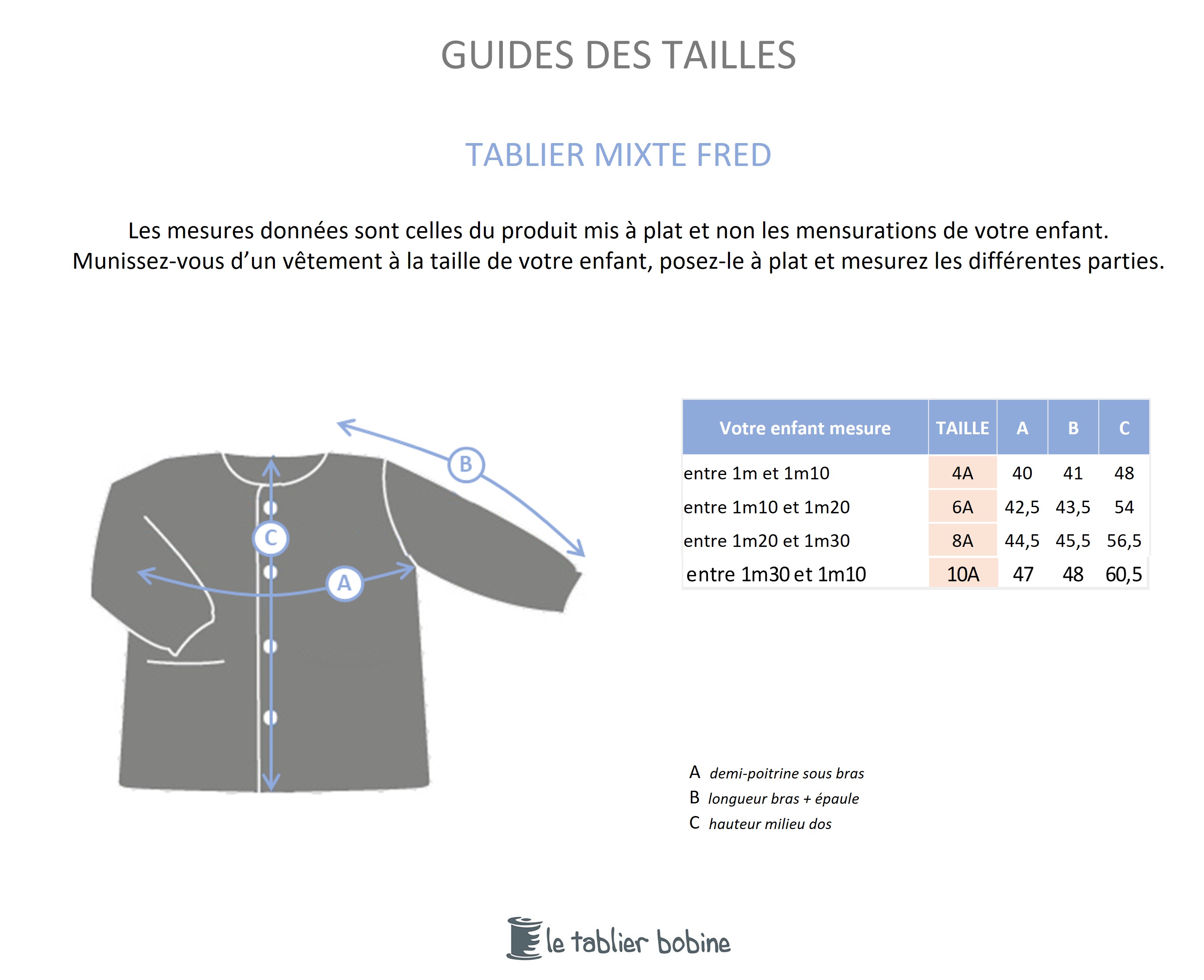 Guide des tailles
