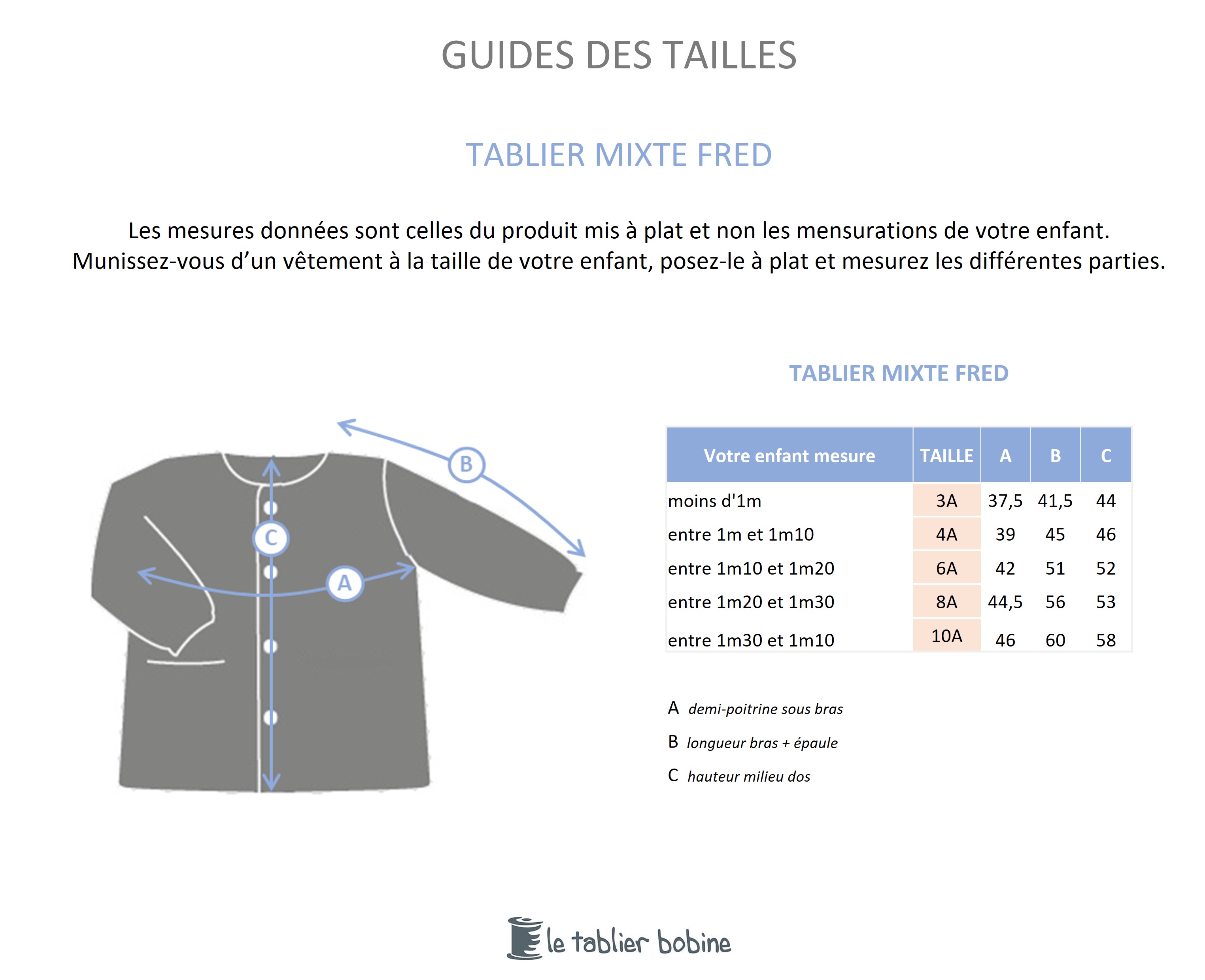 Guide des tailles