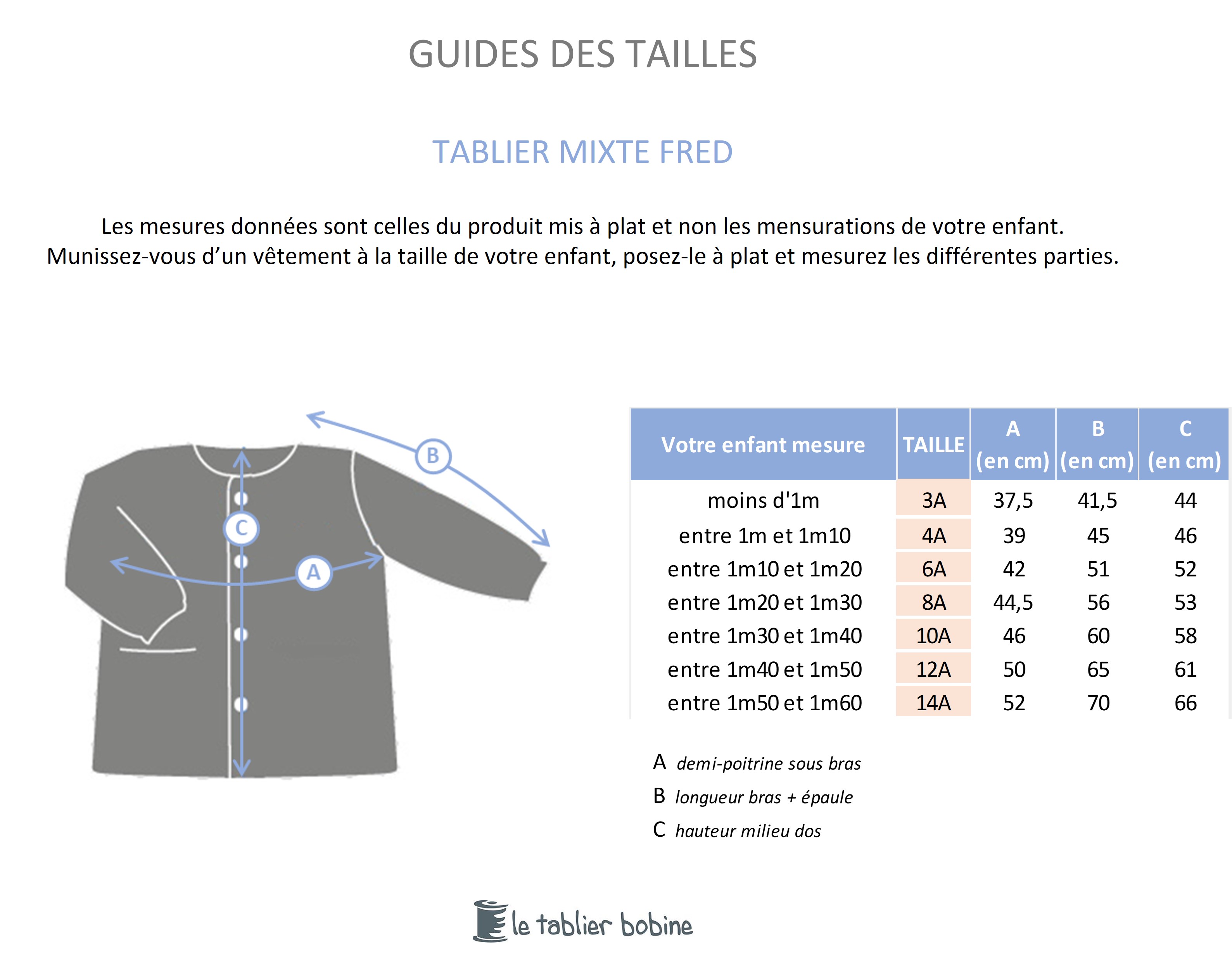 Guide des tailles