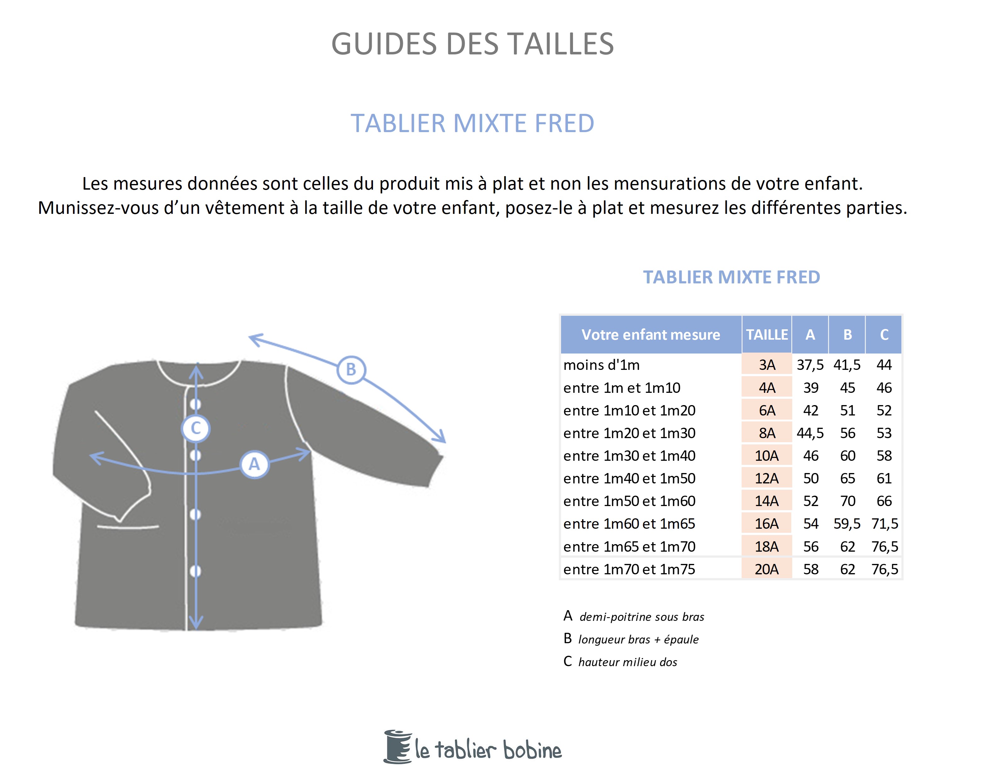 Guide des tailles