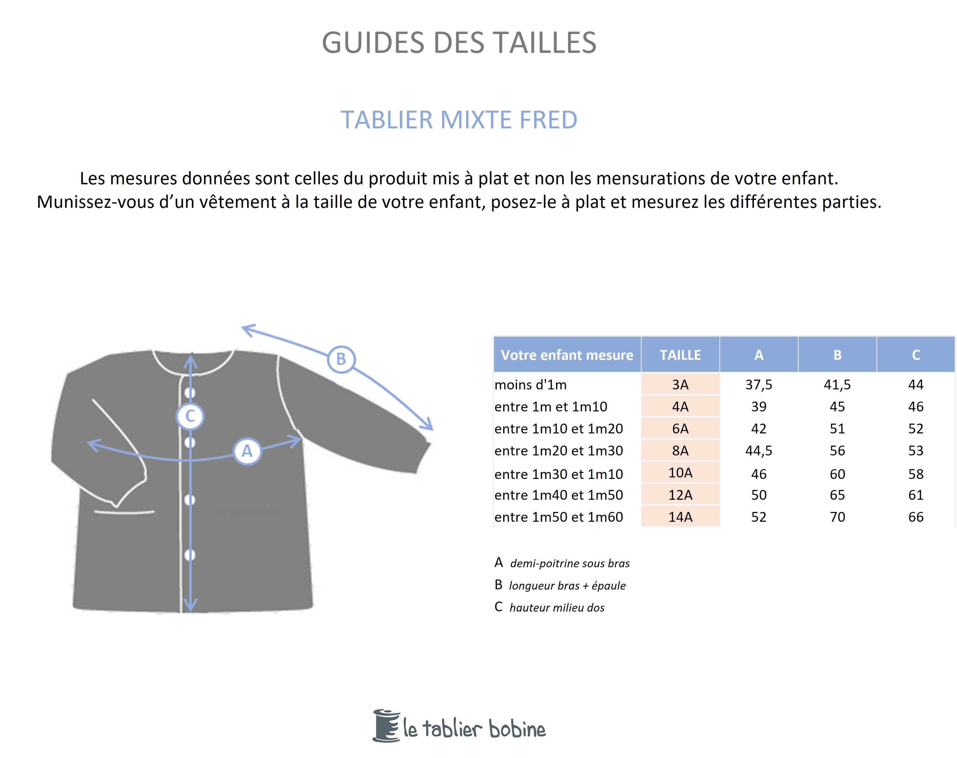 Guide des tailles