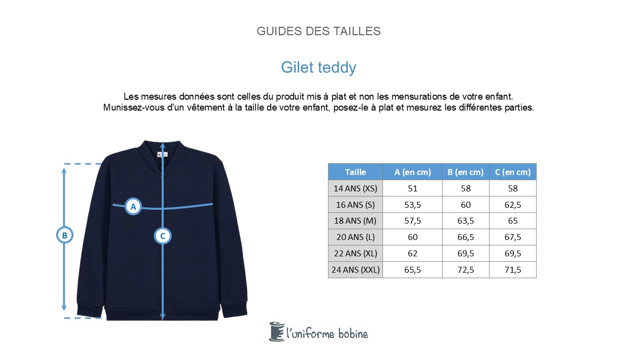Guide des tailles