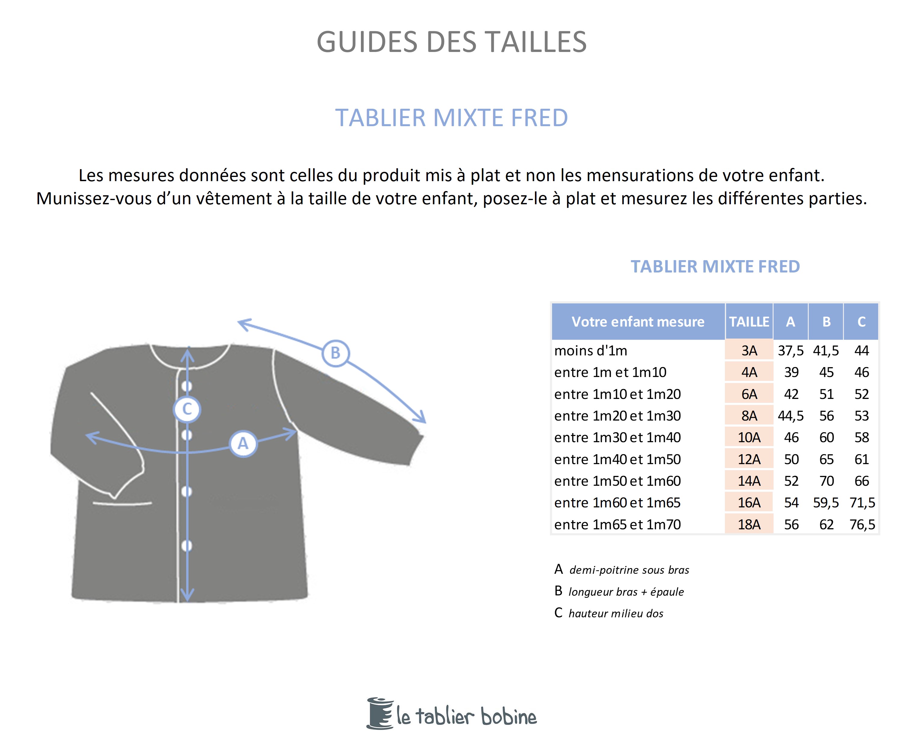 Guide des tailles