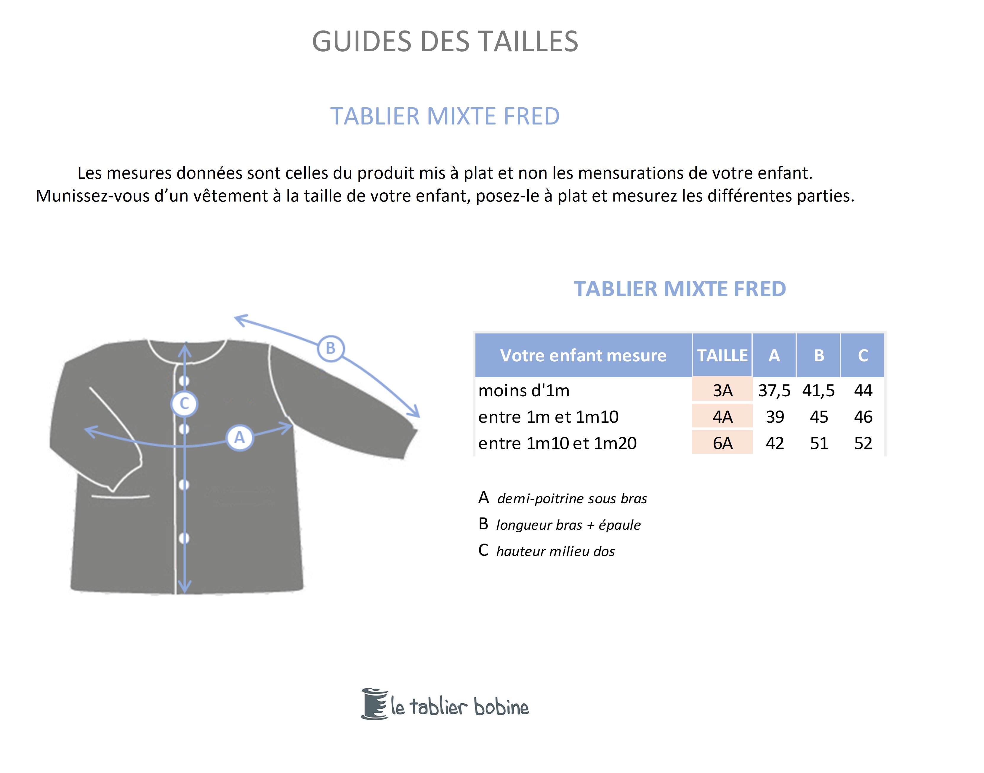 Guide des tailles