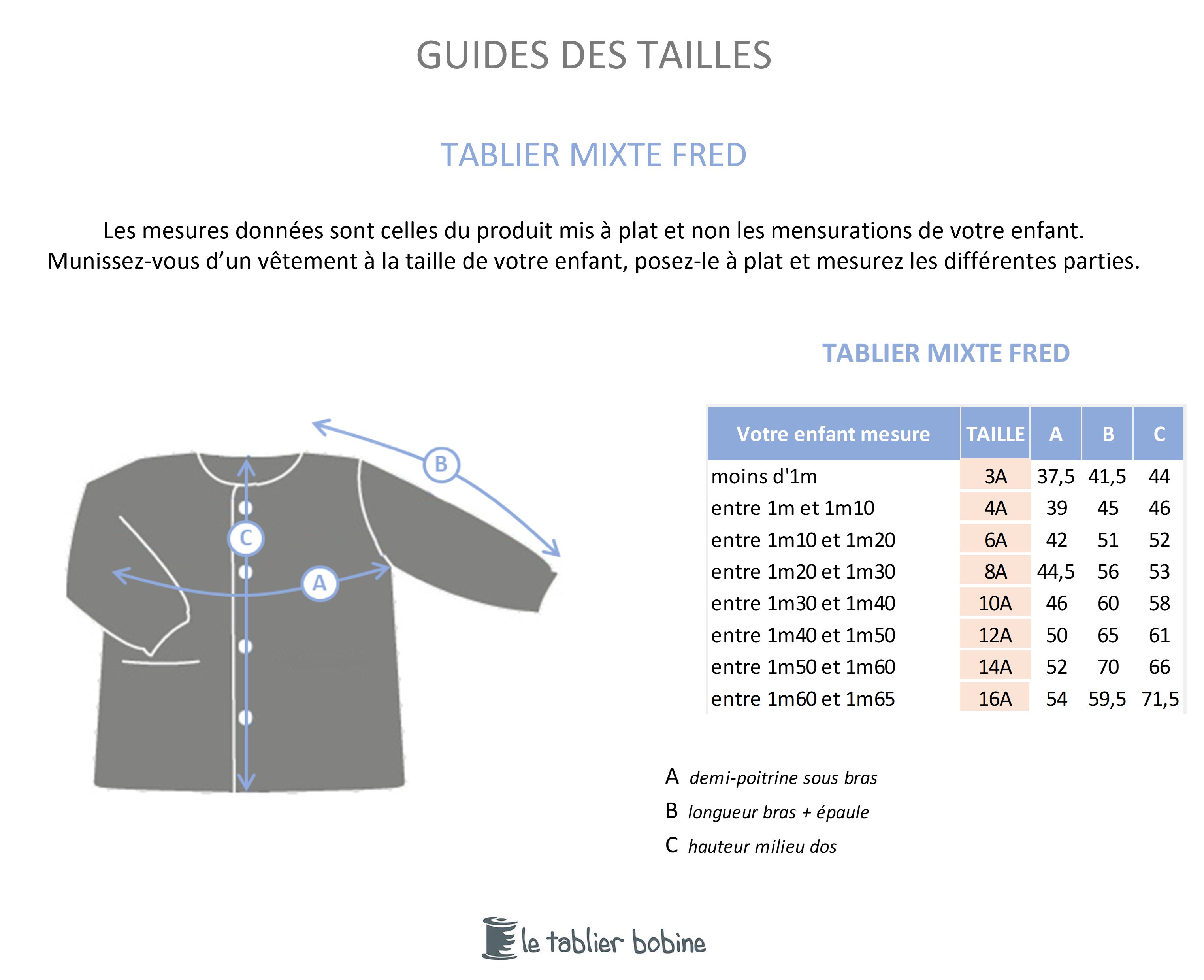 Guide des tailles