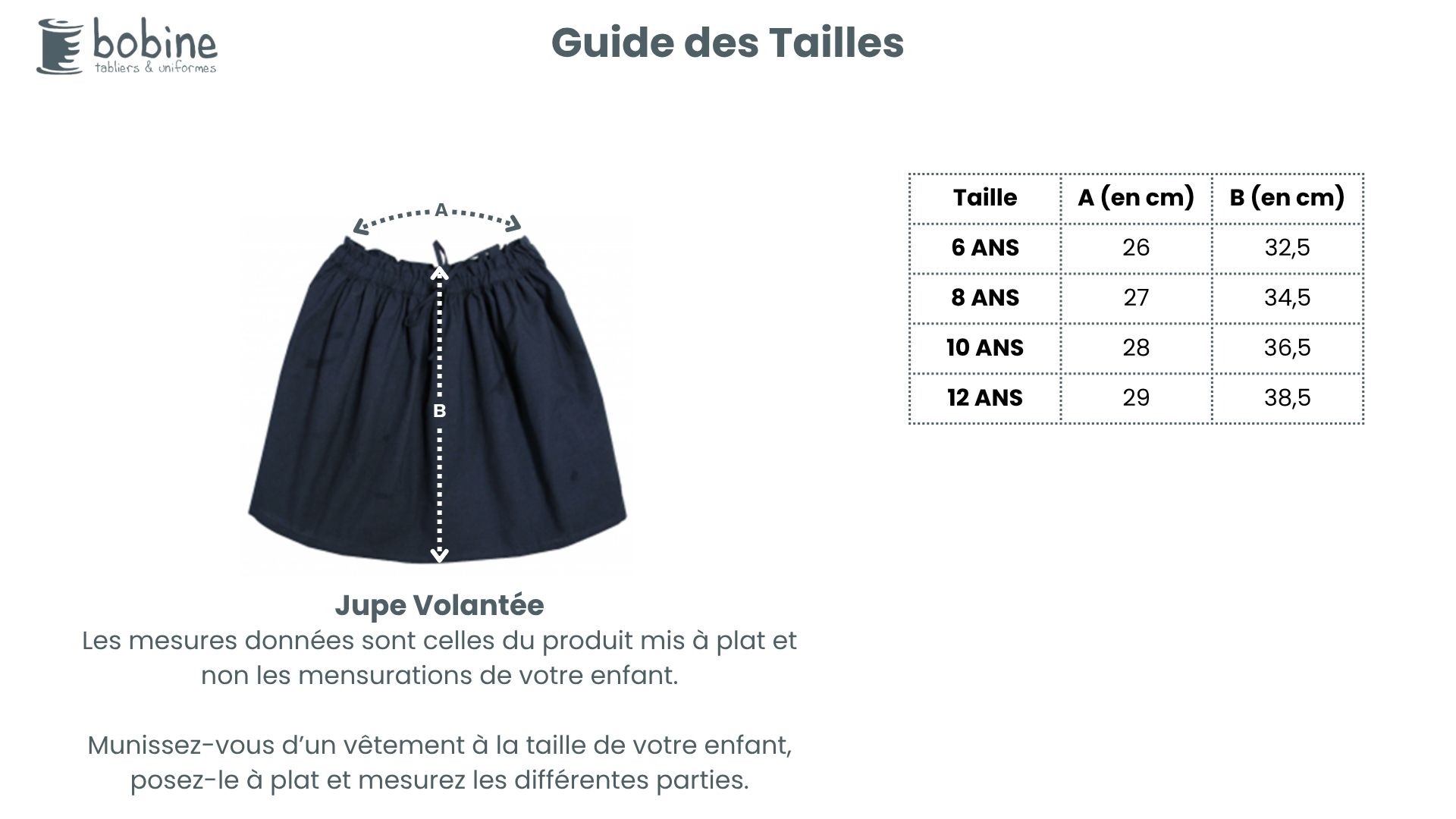 Guide des tailles