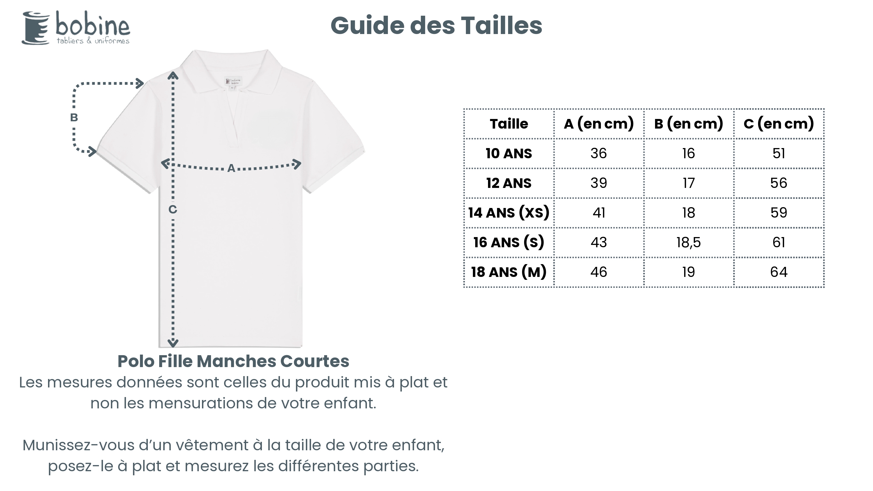Guide des tailles