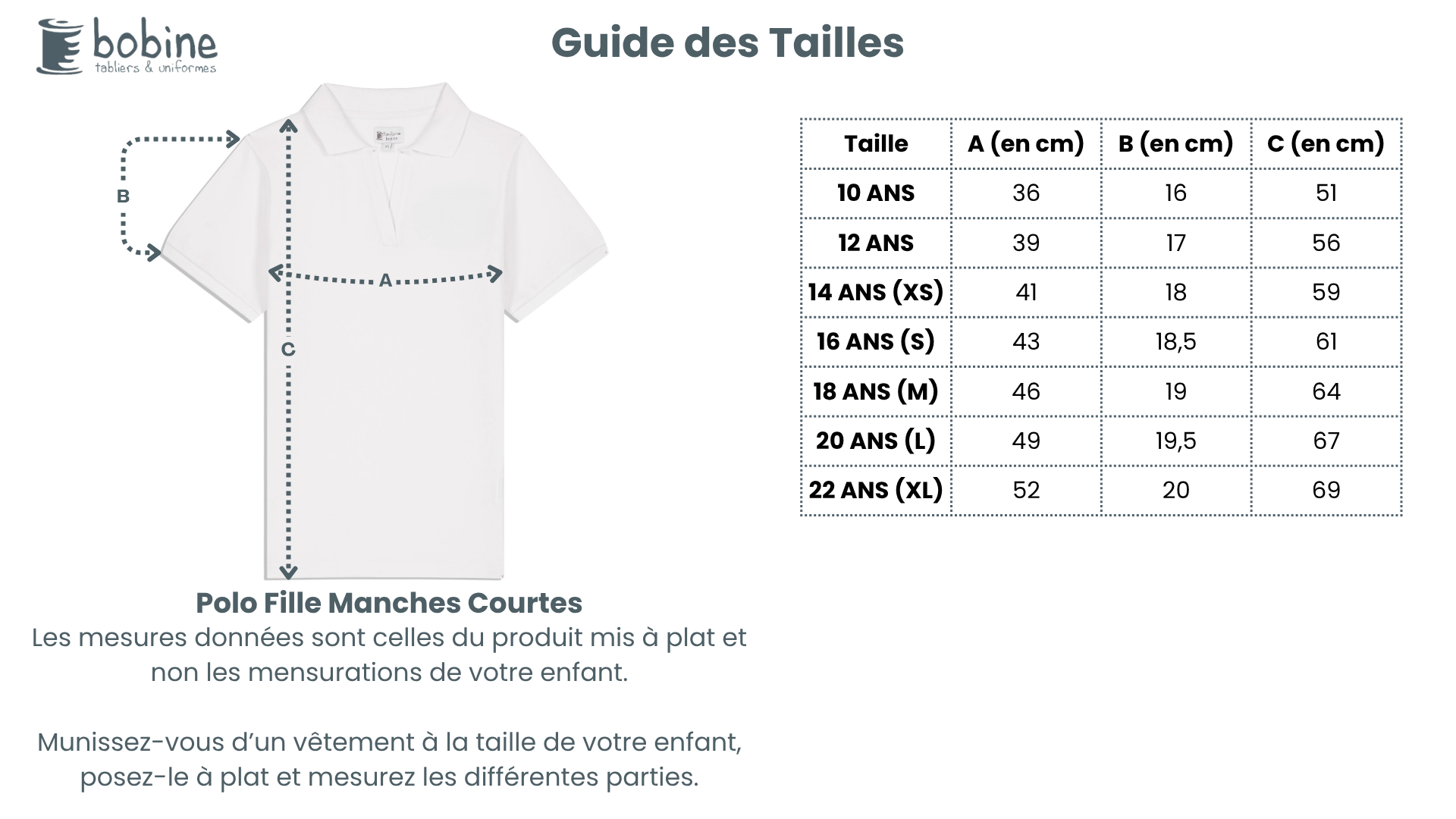 Guide des tailles