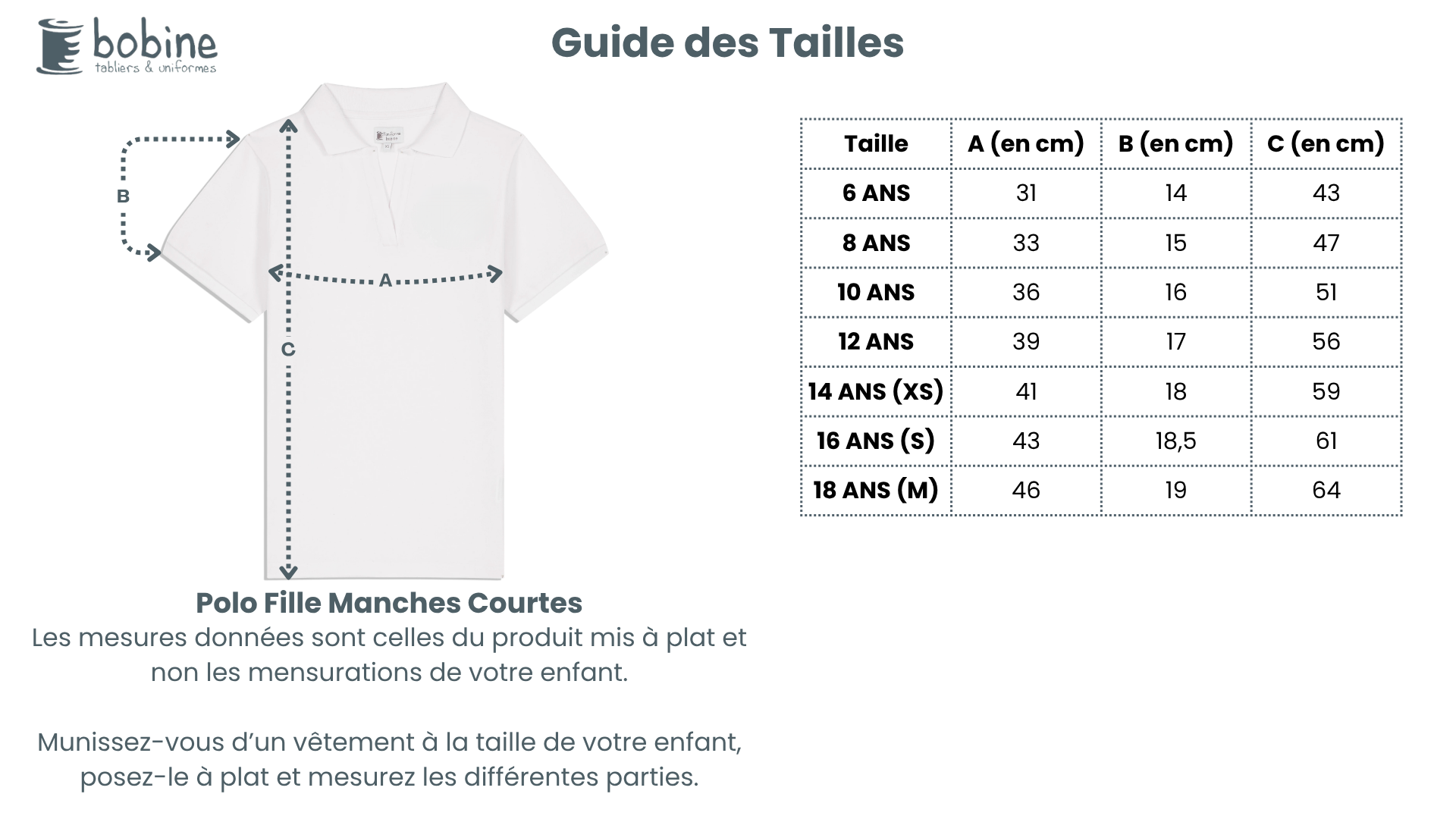 Guide des tailles
