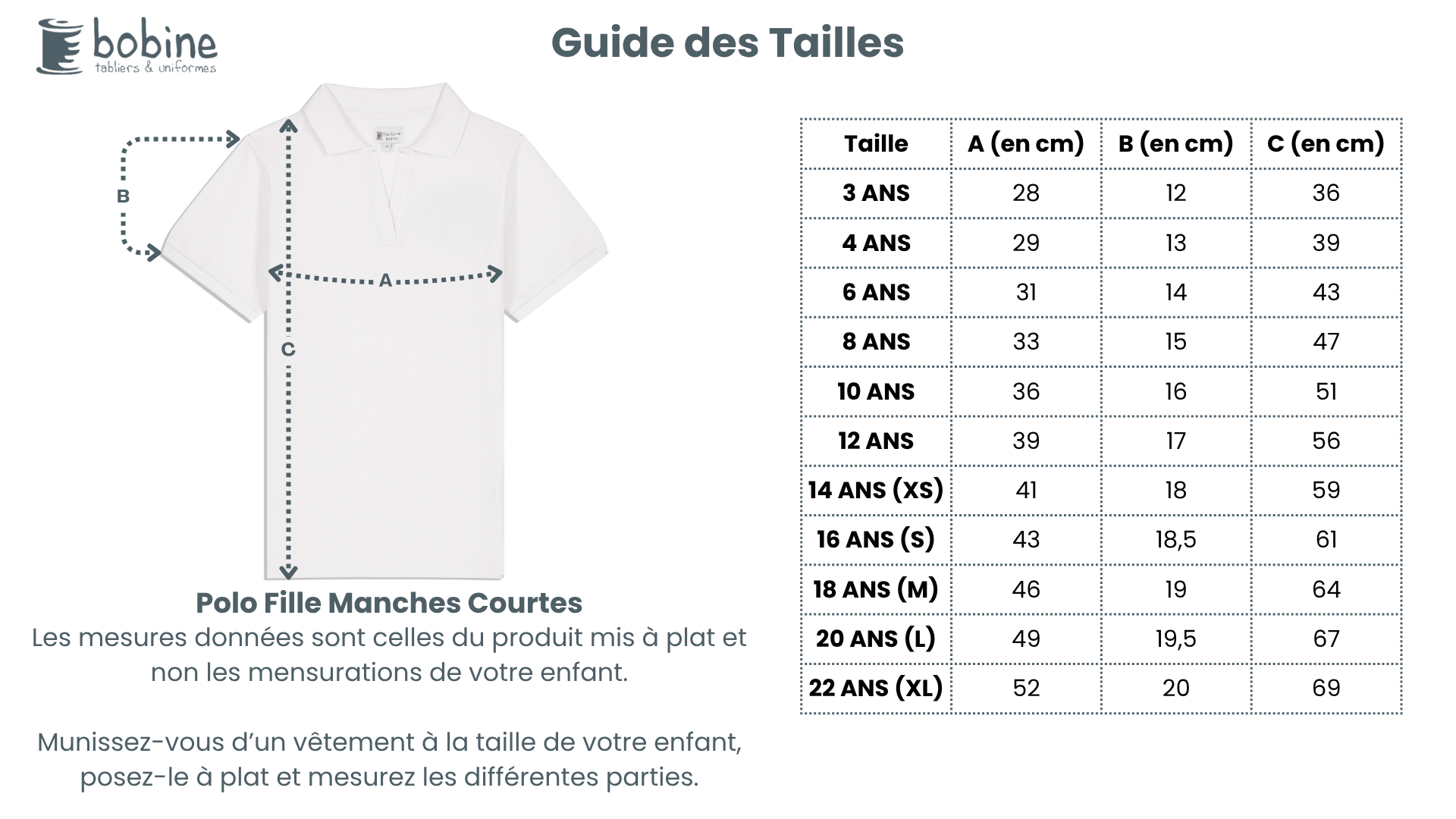 Guide des tailles