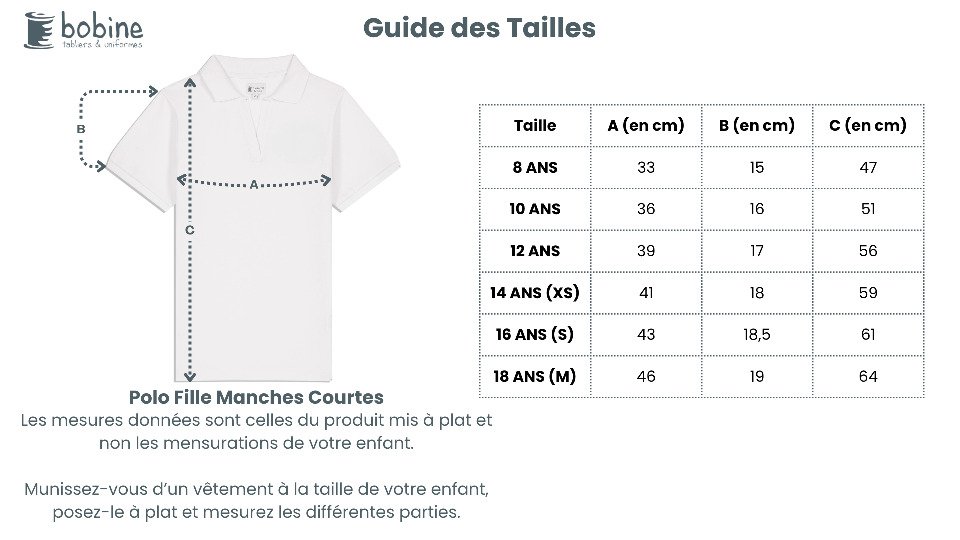 Guide des tailles