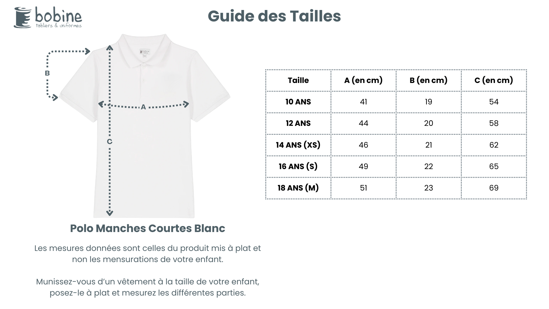 Guide des tailles