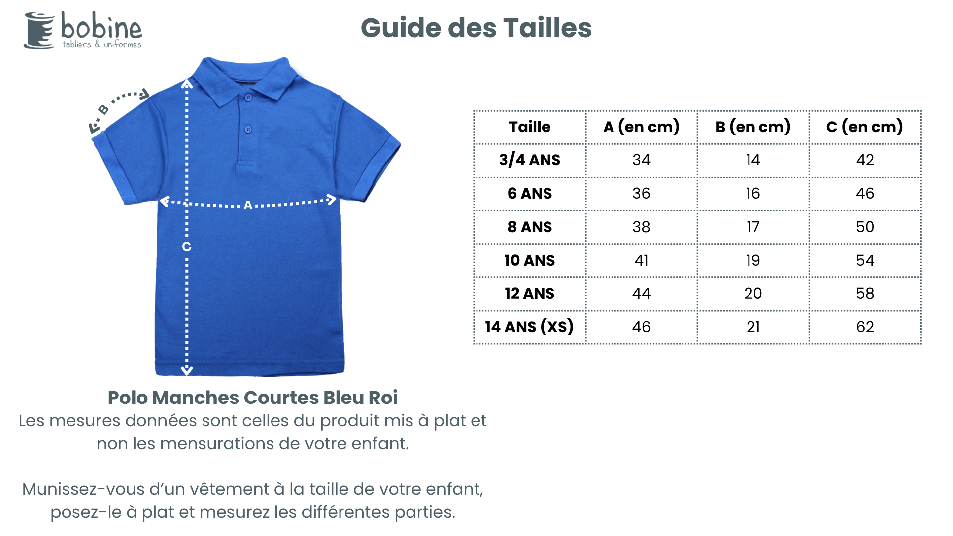 Guide des tailles