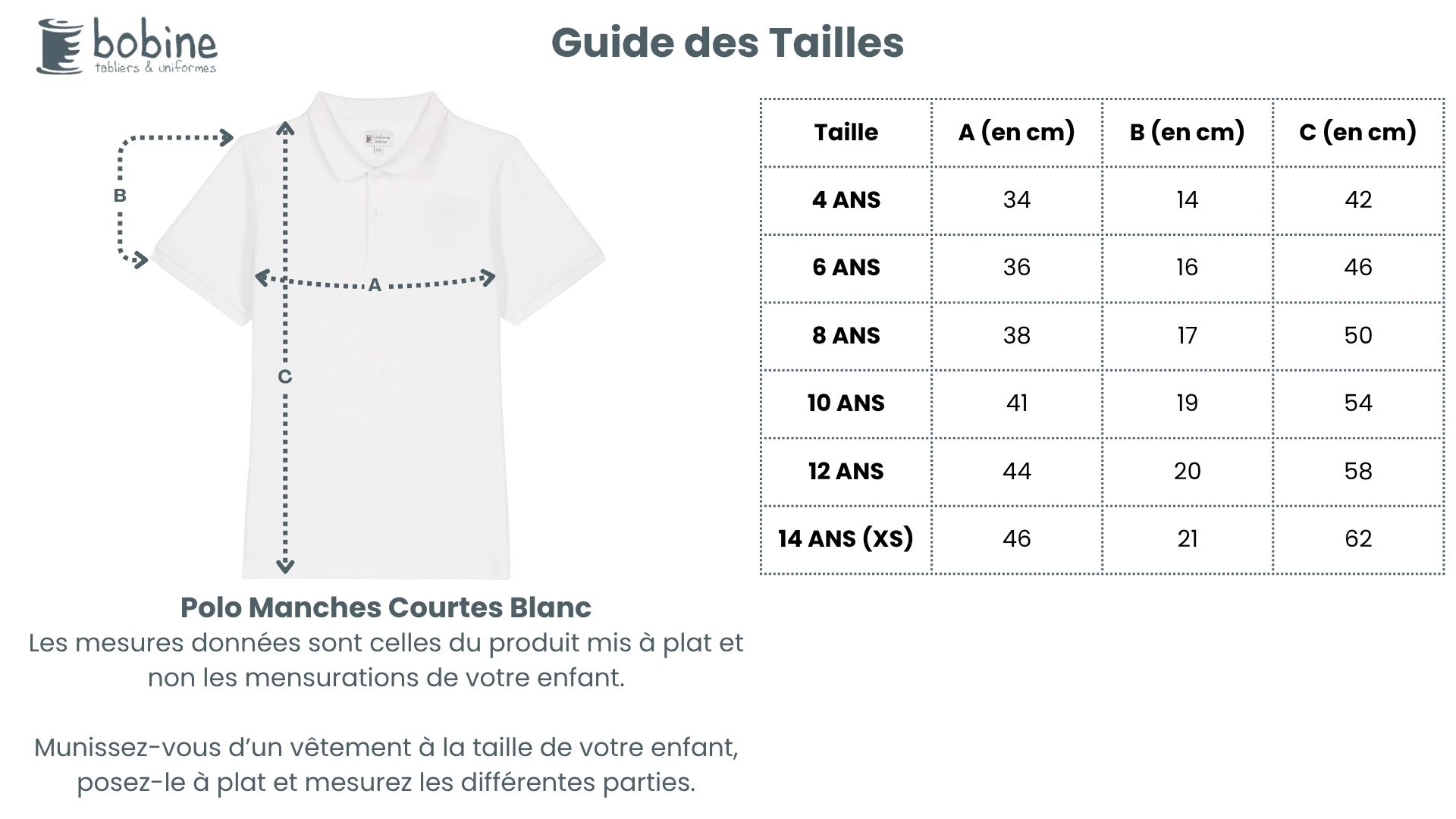 Guide des tailles