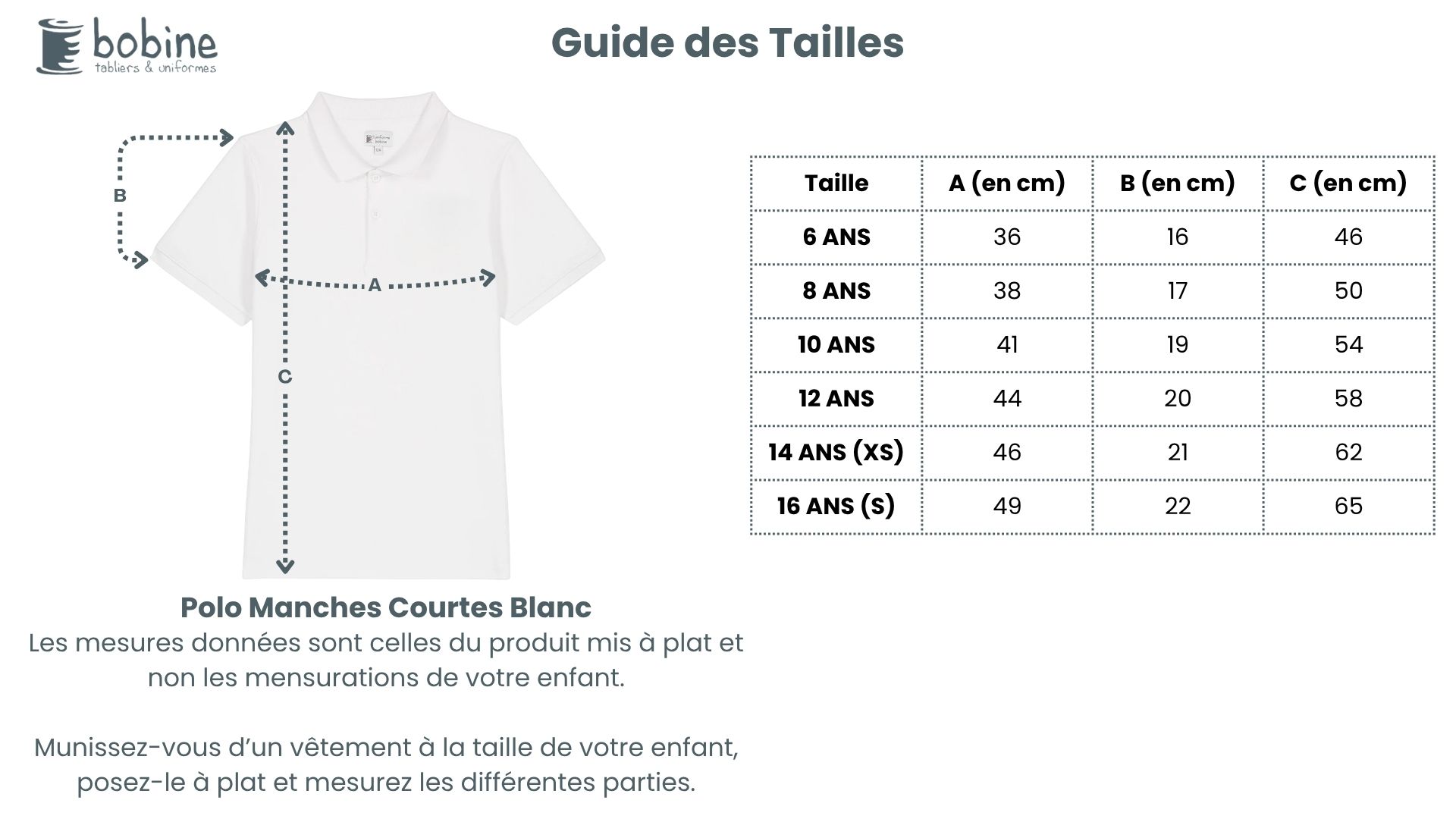 Guide des tailles