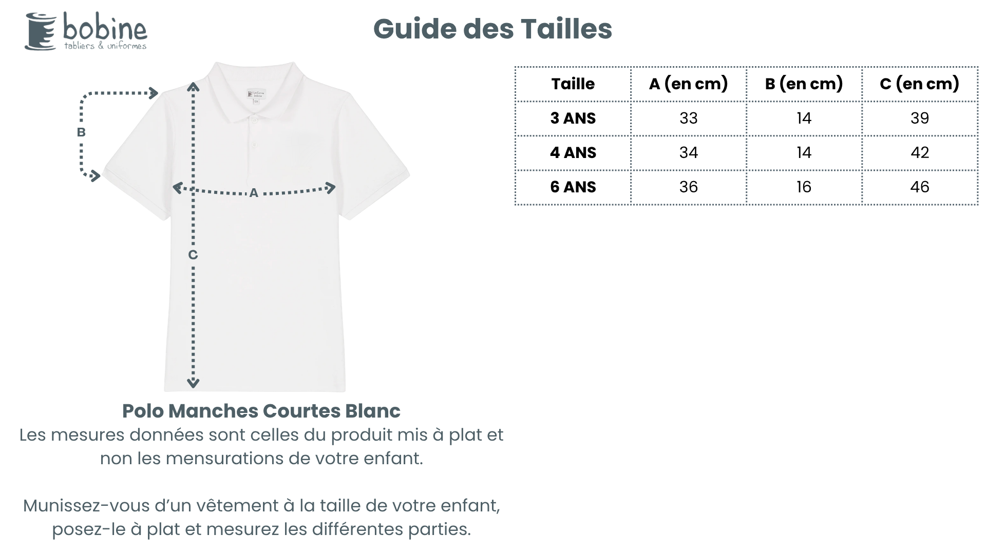 Guide des tailles