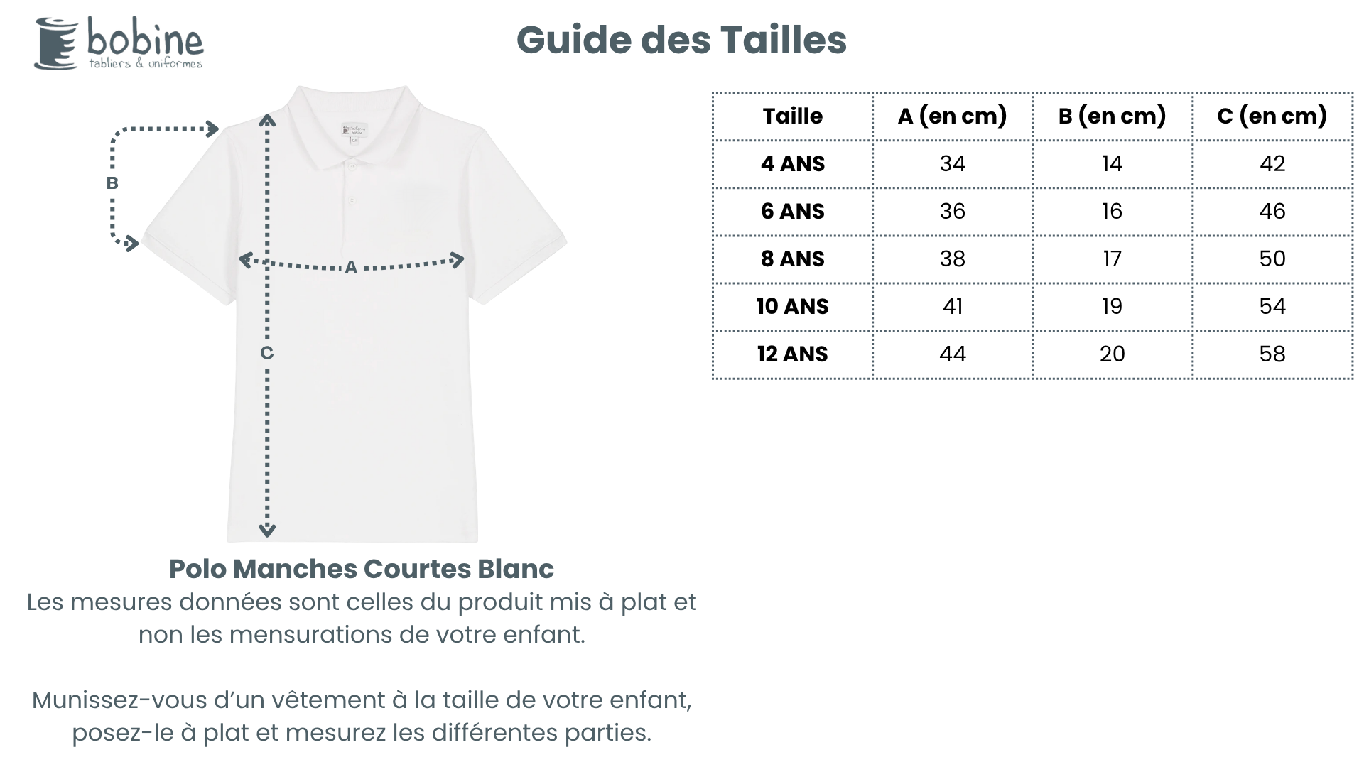 Guide des tailles