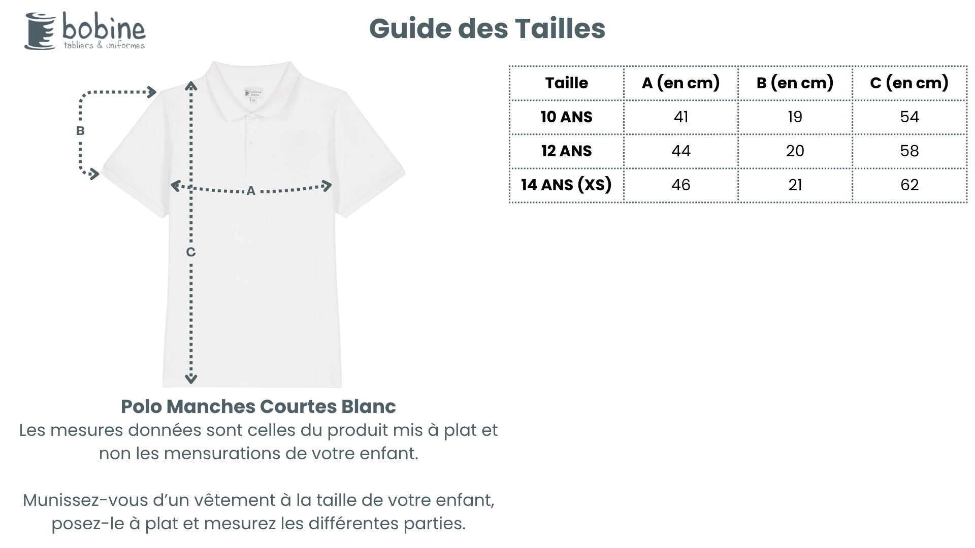 Guide des tailles