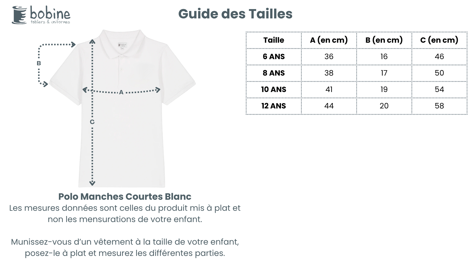 Guide des tailles