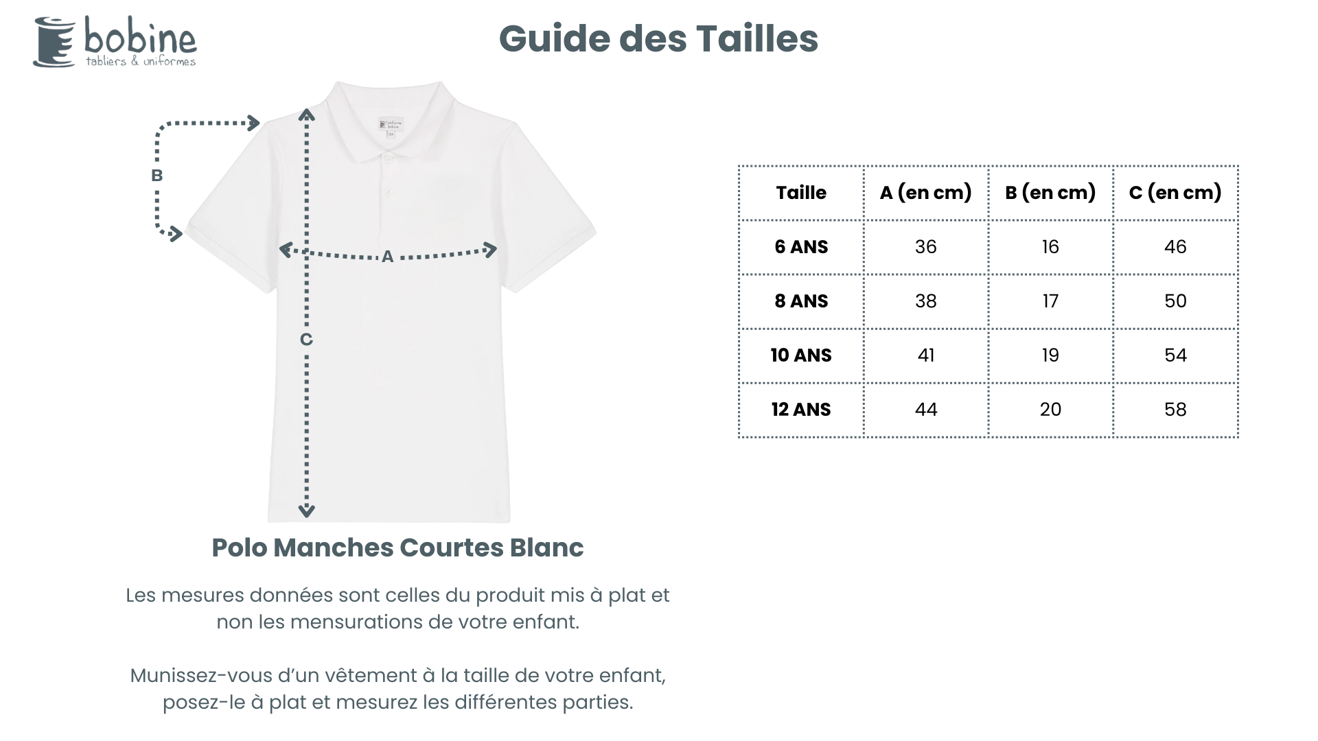 Guide des tailles