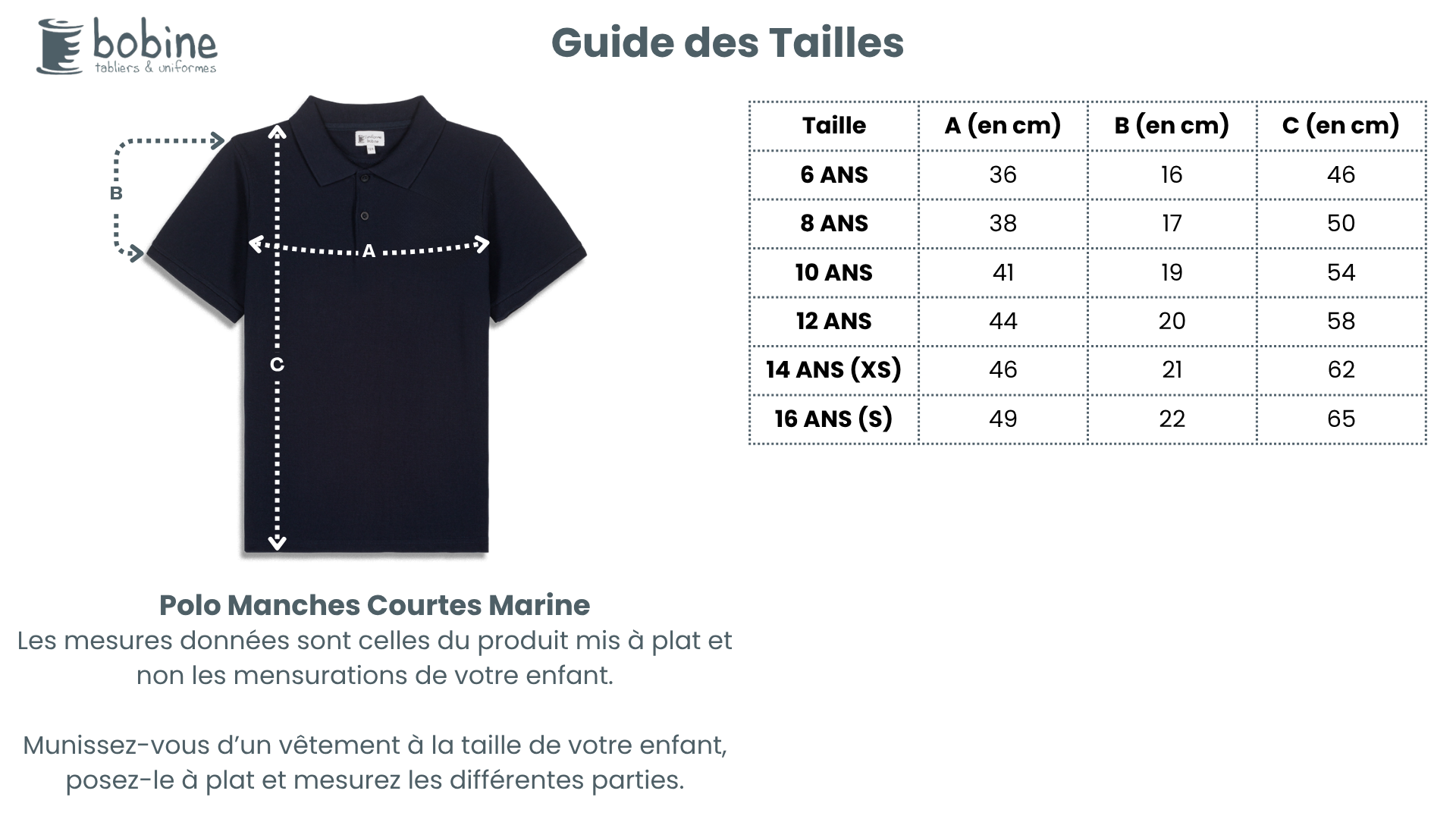 Guide des tailles